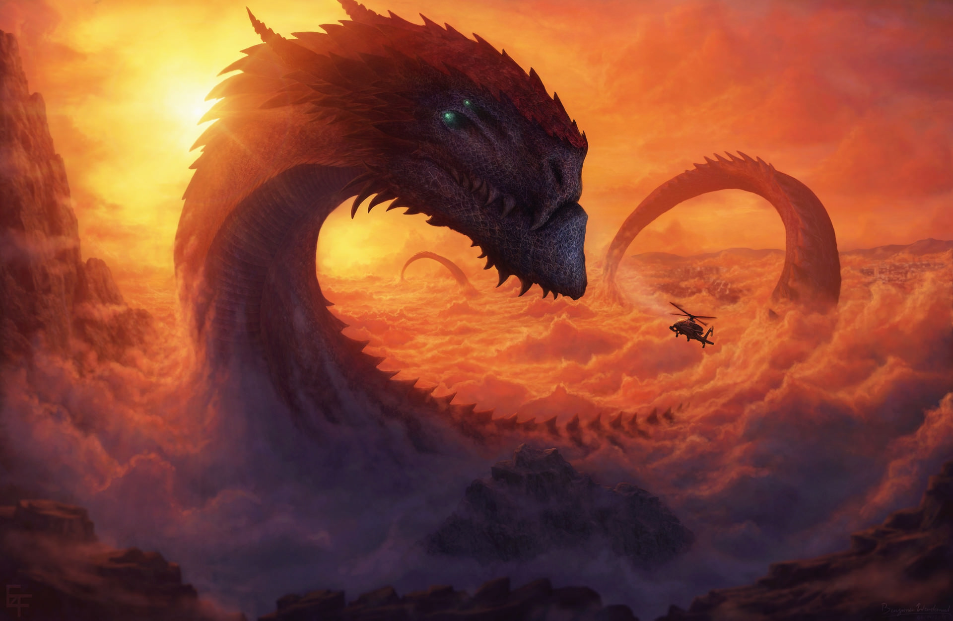 Download mobile wallpaper Fantasy, Dragon for free.