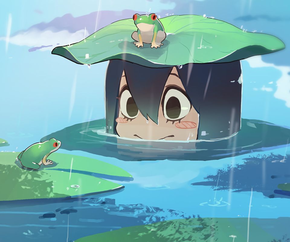 Handy-Wallpaper Animes, Boku No Hero Academia, Tsuyu Asui kostenlos herunterladen.