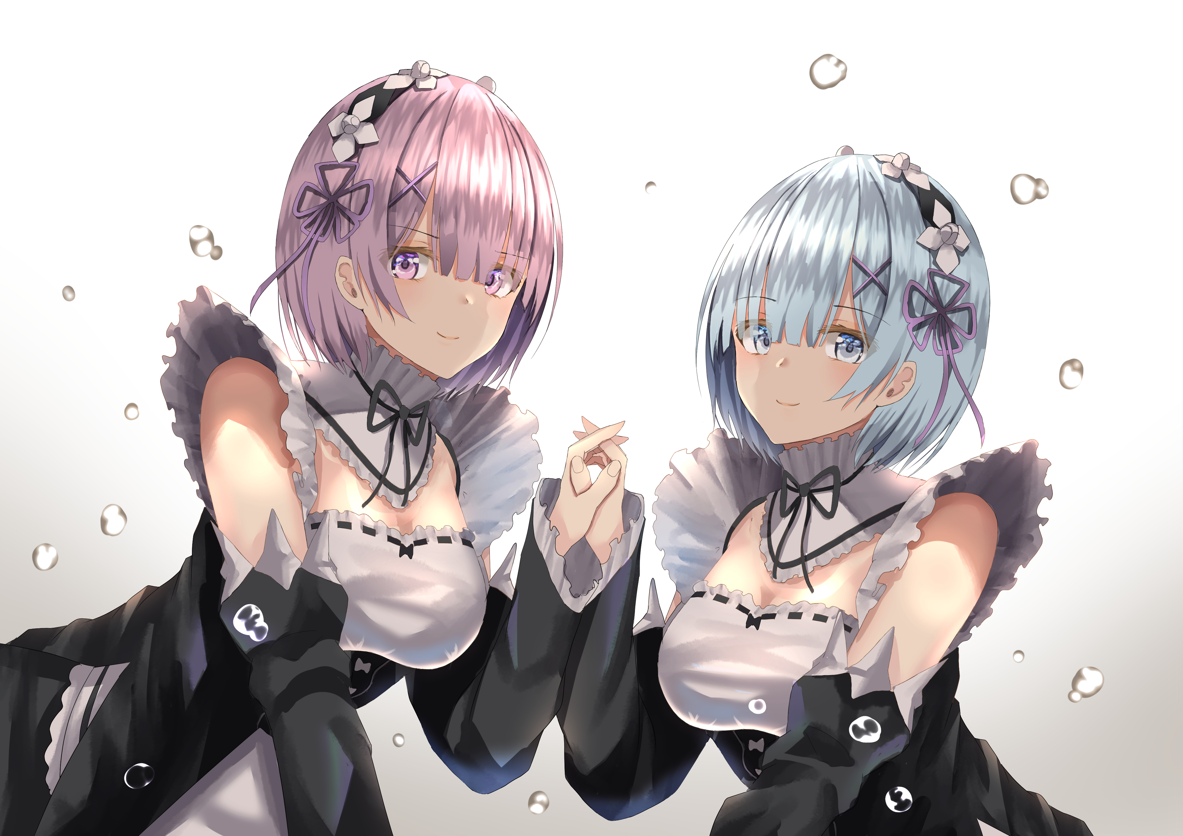 Descarga gratuita de fondo de pantalla para móvil de Animado, Re:zero Comenzando La Vida En Otro Mundo, Ram (Re: Cero), Rem (Re: Cero).