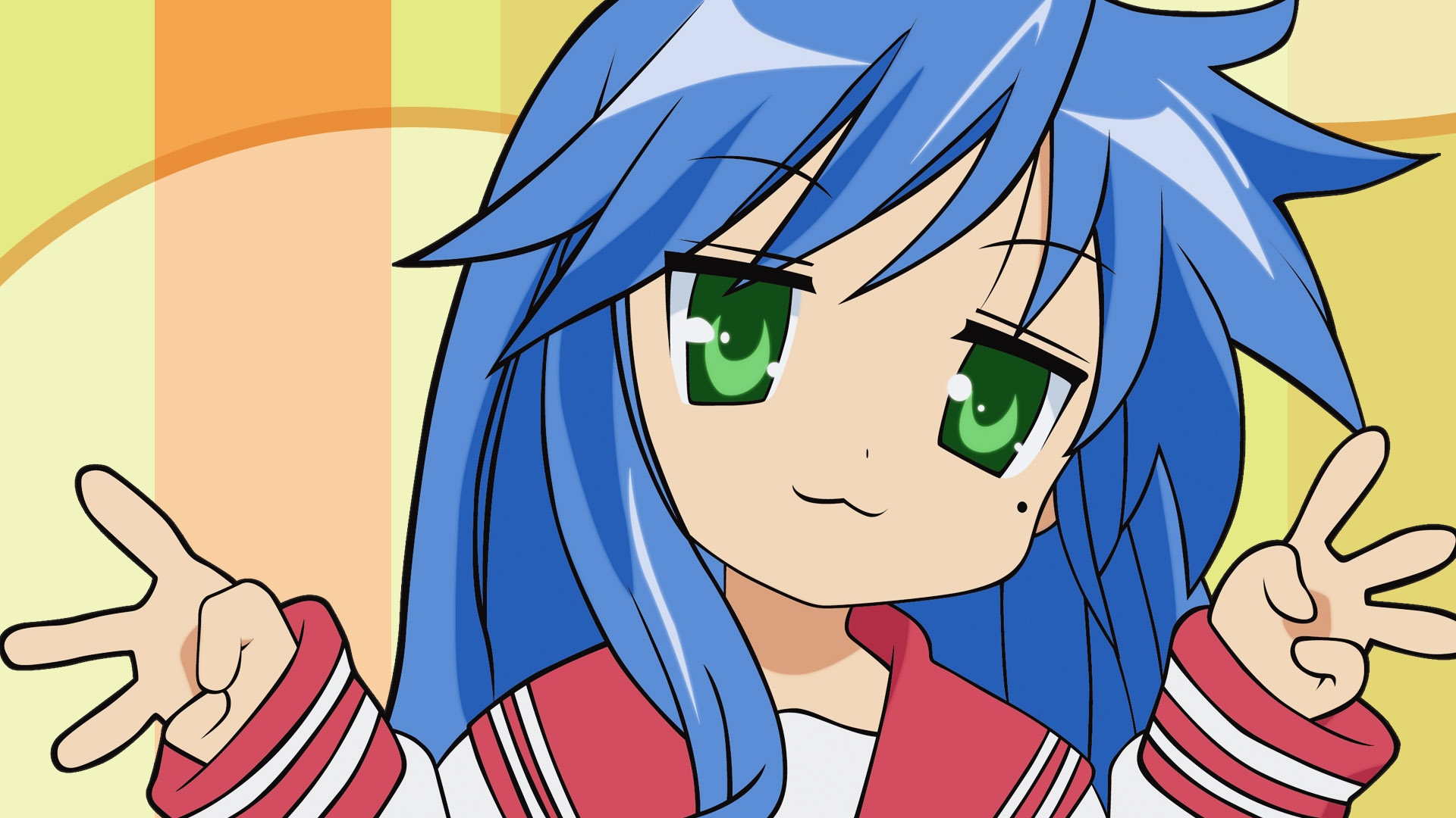 Handy-Wallpaper Animes, Raki Suta: Lucky Star, Konata Izumi kostenlos herunterladen.