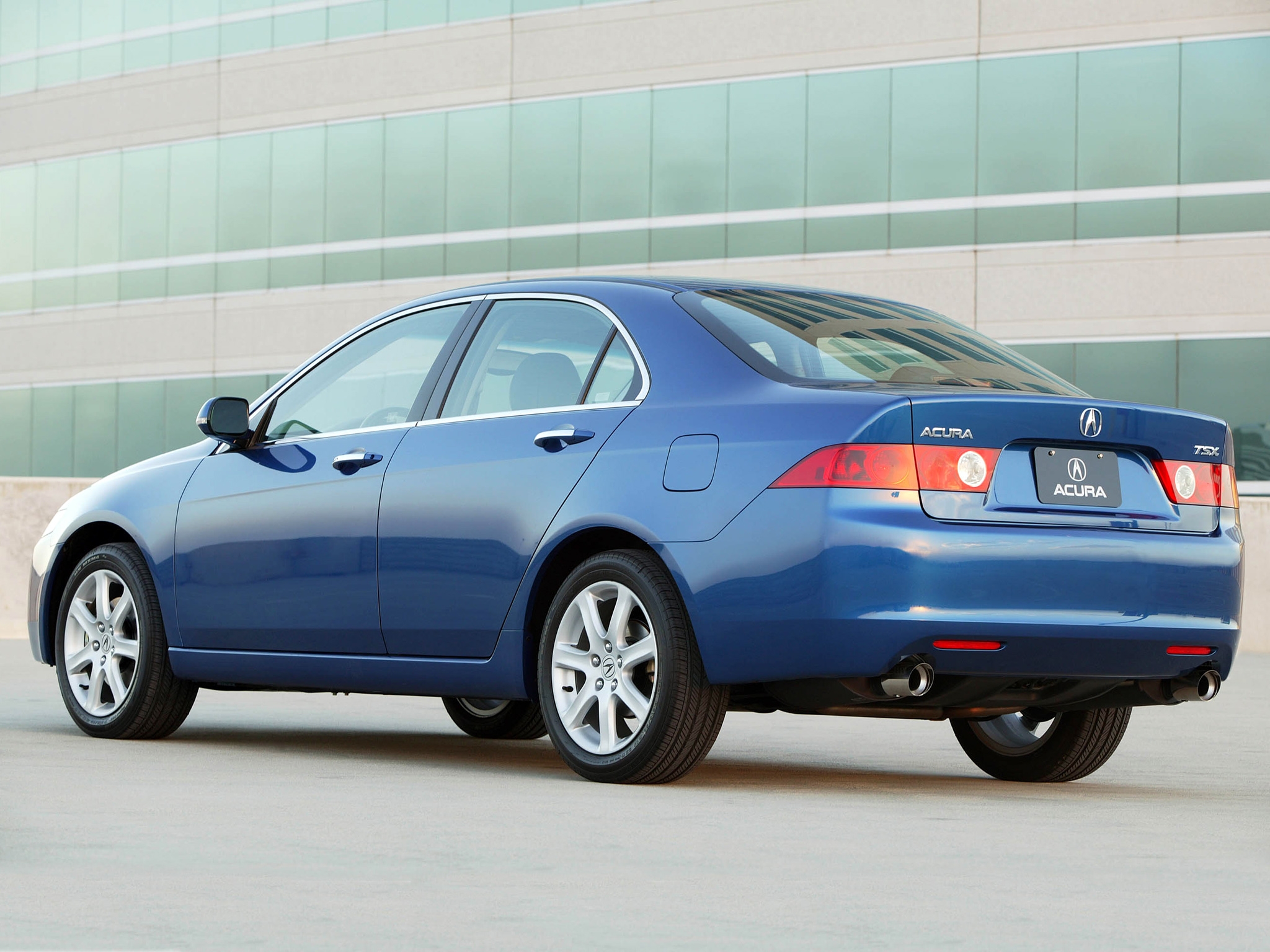 Free download wallpaper Auto, Acura, Building, Side View, Style, Akura, 2003, Tsx, Cars, Asphalt on your PC desktop