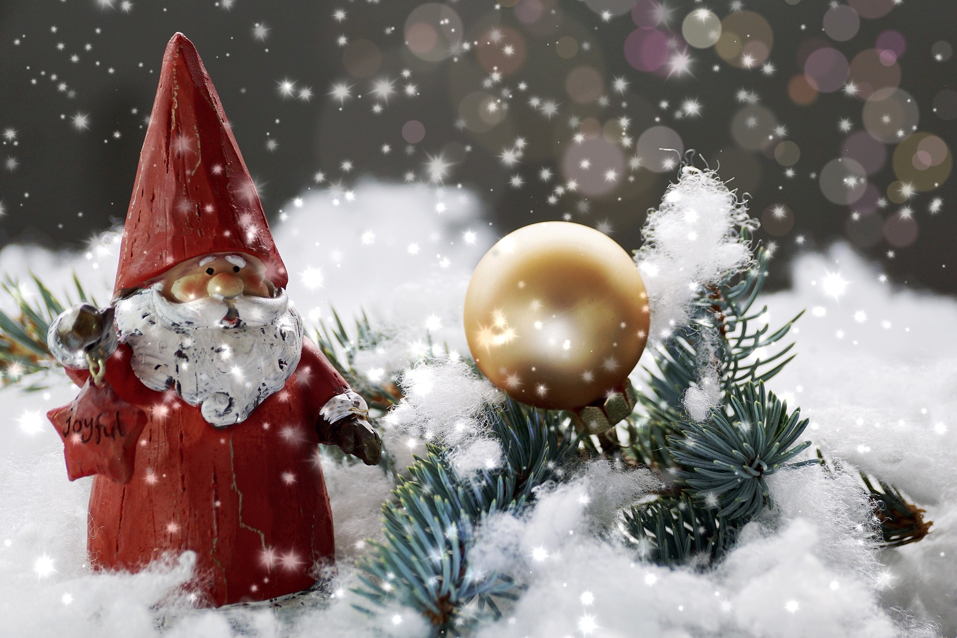 Laden Sie das Feiertage, Weihnachtsmann, Schnee, Weihnachten, Flitter-Bild kostenlos auf Ihren PC-Desktop herunter