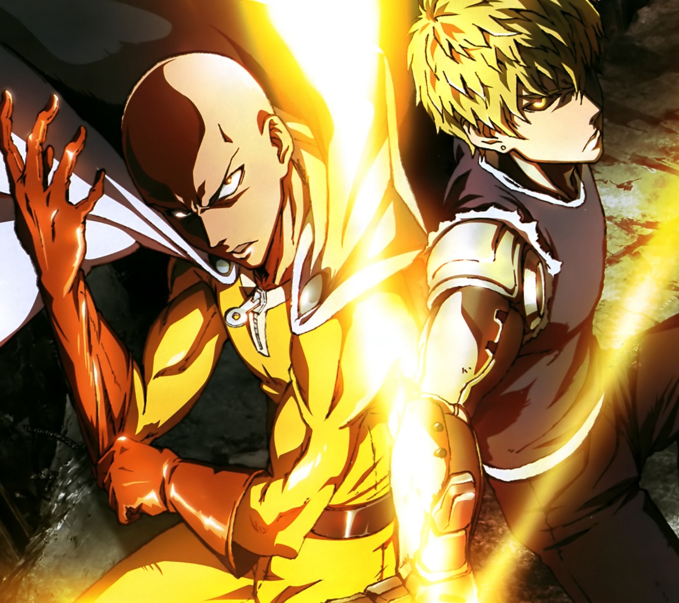 Handy-Wallpaper Animes, Saitama (One Punch Man), One Punch Man, Genos (One Punch Man) kostenlos herunterladen.