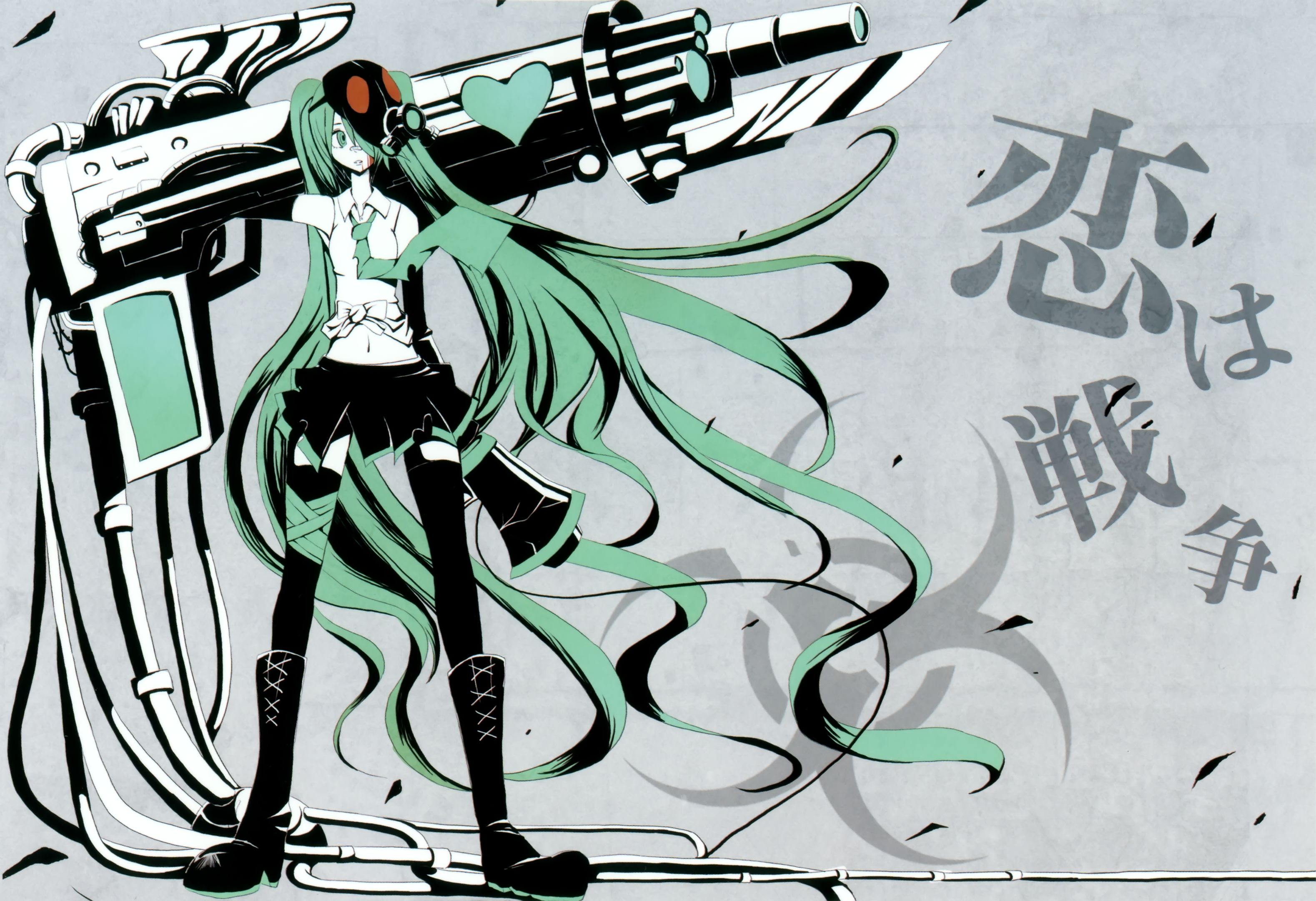 Baixar papel de parede para celular de Anime, Vocaloid, Hatsune Miku, Amor É Guerra (Vocaloid) gratuito.