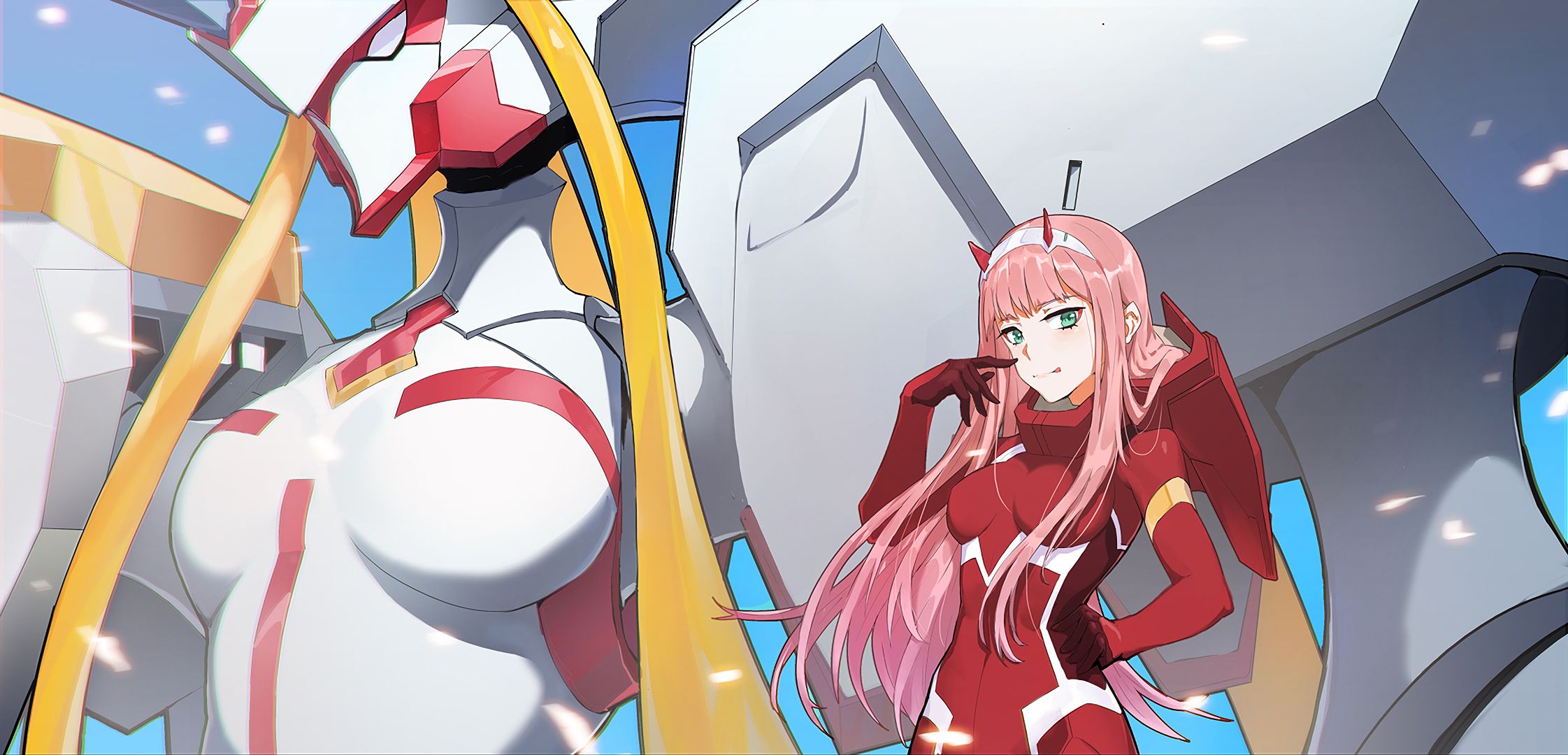 Handy-Wallpaper Animes, Darling In The Franxx, Zero Two (Liebling Im Franxx) kostenlos herunterladen.