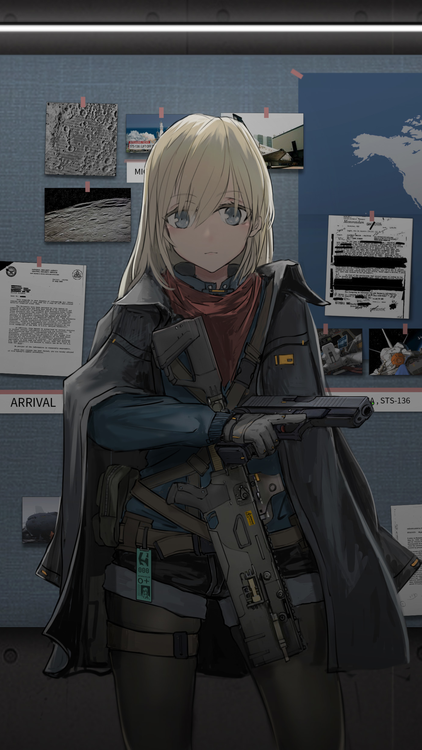 Handy-Wallpaper Blond, Soldat, Original, Blondinen, Animes kostenlos herunterladen.