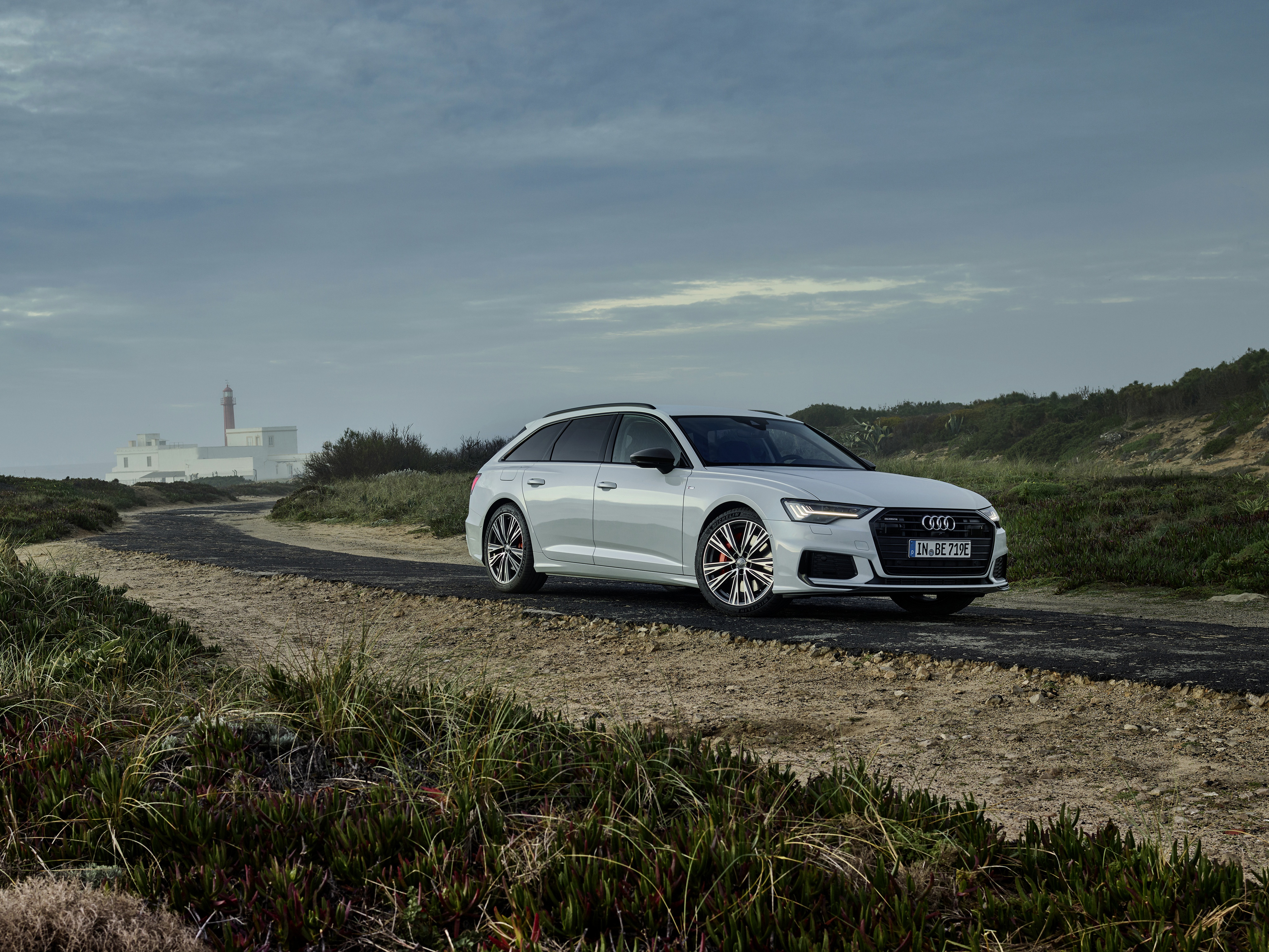 Download mobile wallpaper Audi, Car, Audi A6, Vehicles, White Car, Audi A6 Avant for free.