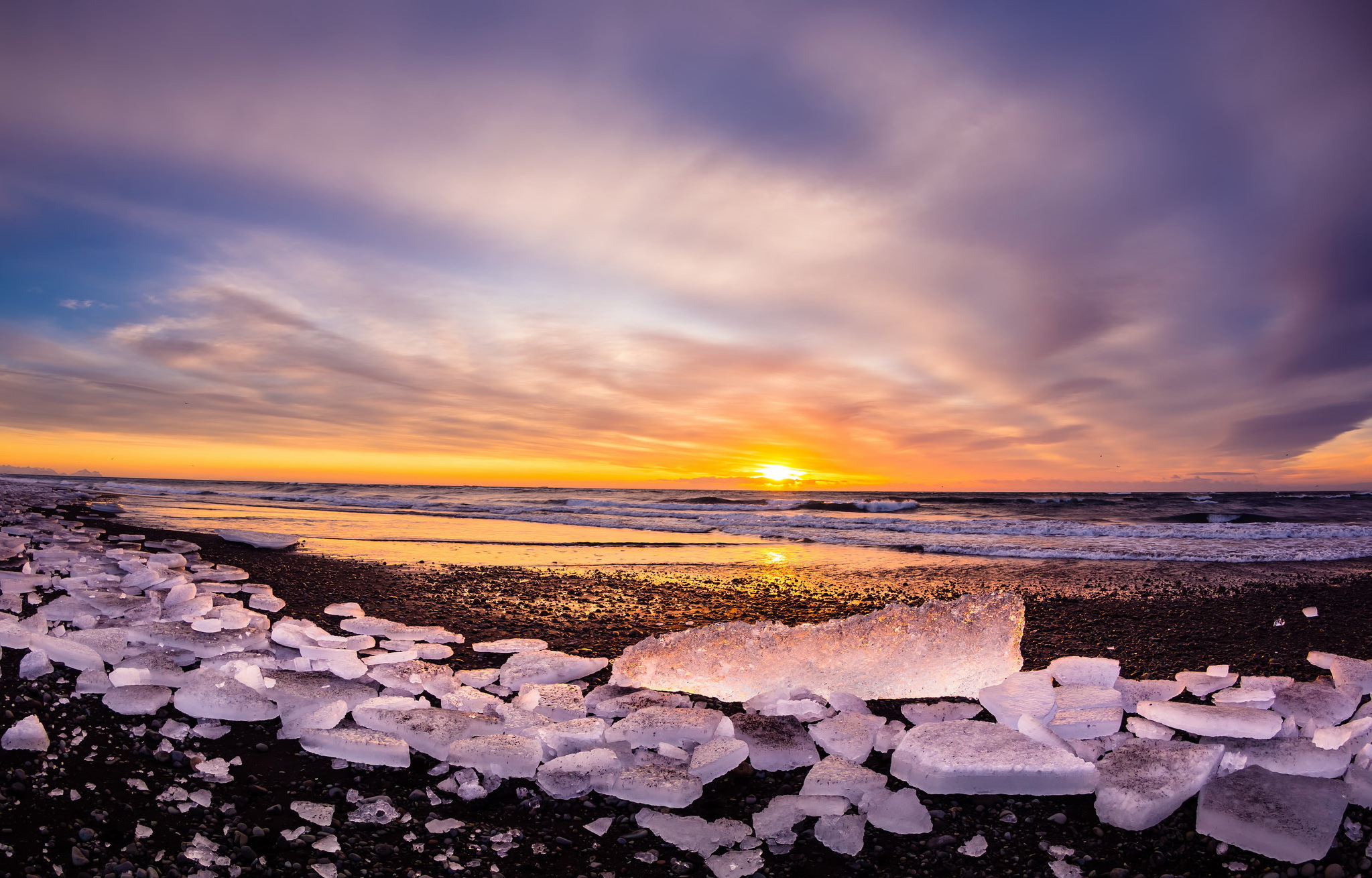 Laden Sie das Natur, Eis, Horizont, Ozean, Sonnenaufgang, Himmel, Erde/natur-Bild kostenlos auf Ihren PC-Desktop herunter