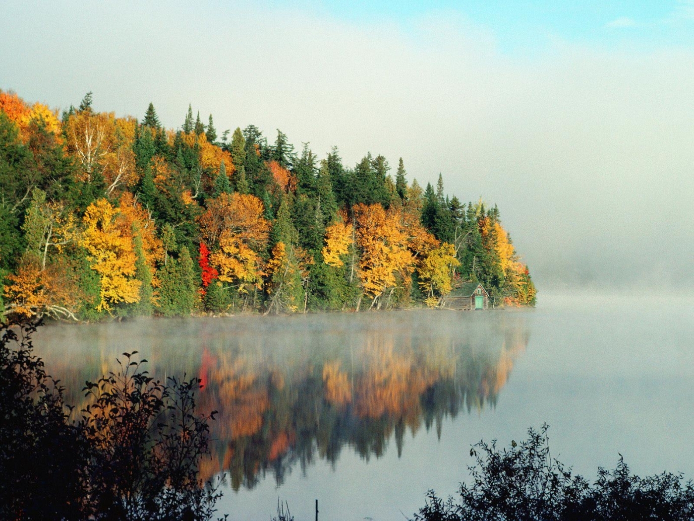 PCデスクトップに風景, 秋, 川画像を無料でダウンロード