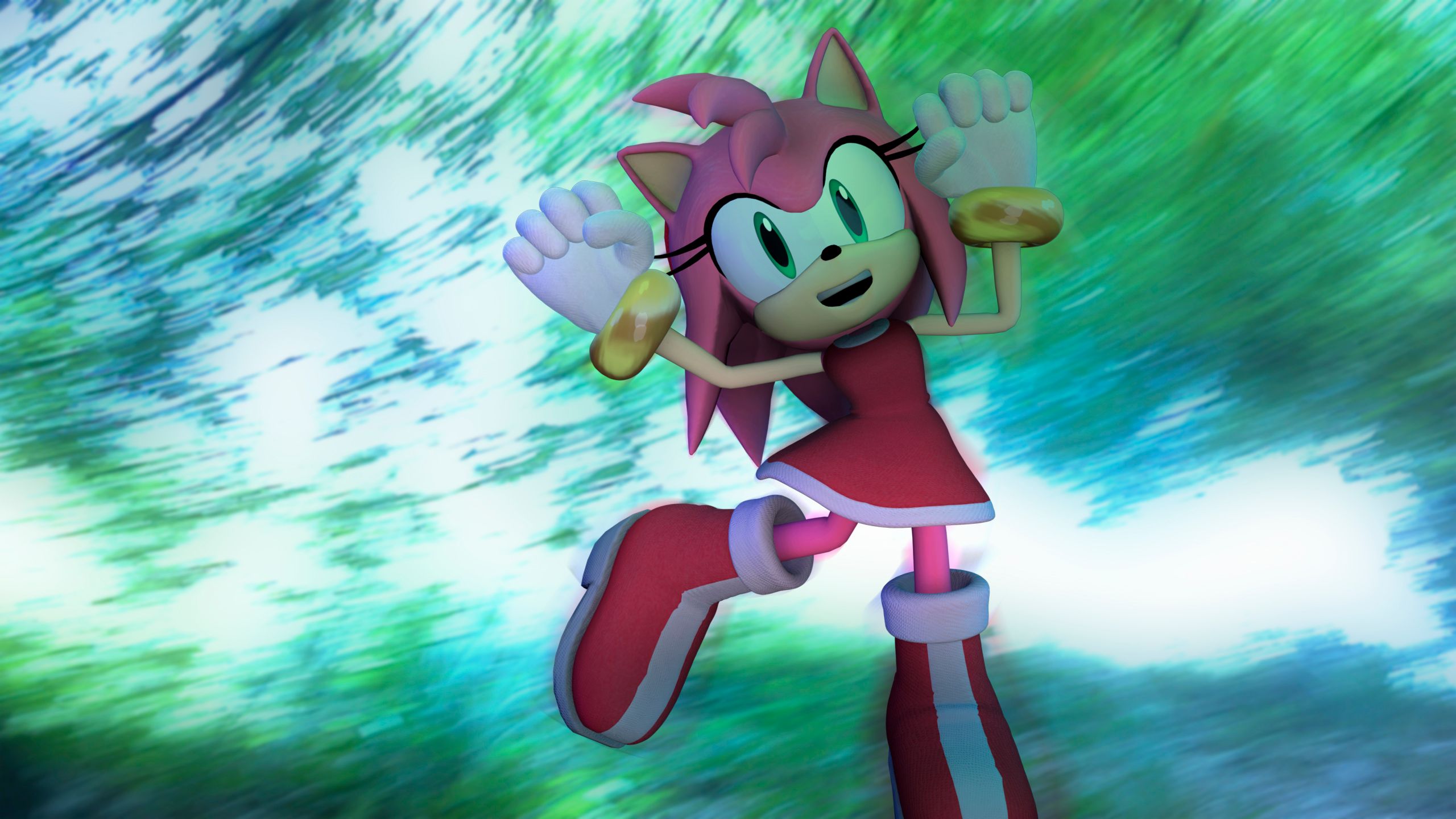 video game, sonic the hedgehog (2006), amy rose, sonic