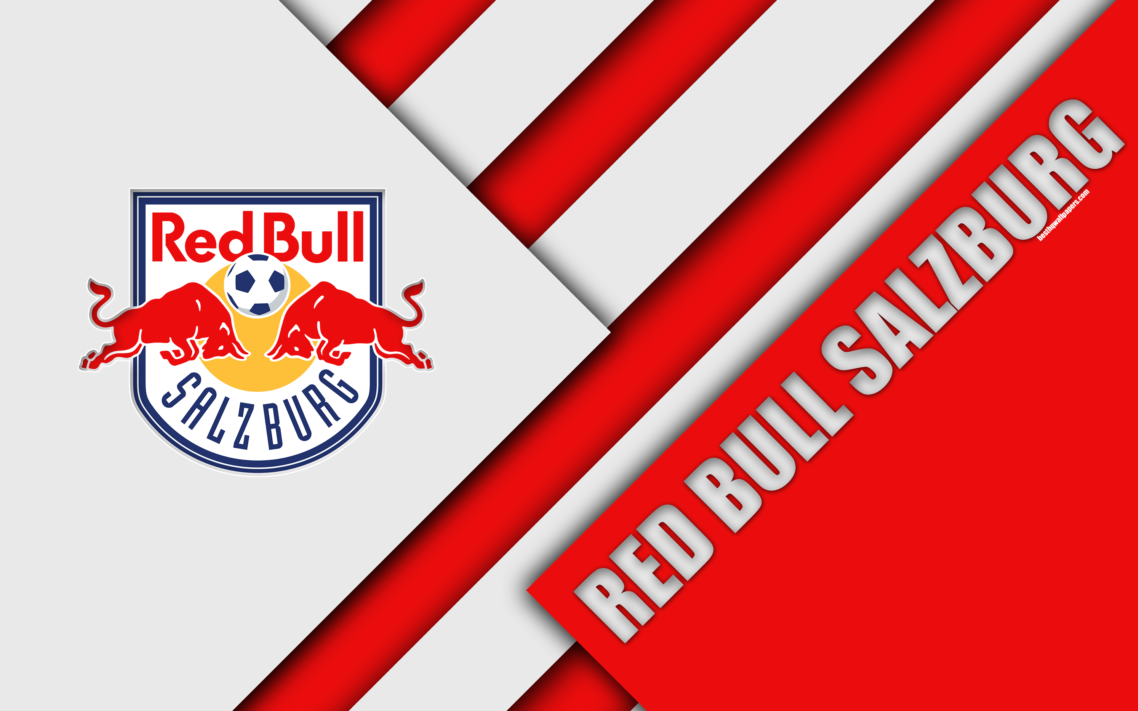 Téléchargez des papiers peints mobile Logo, Des Sports, Emblème, Football, Fc Red Bull Salzbourg gratuitement.