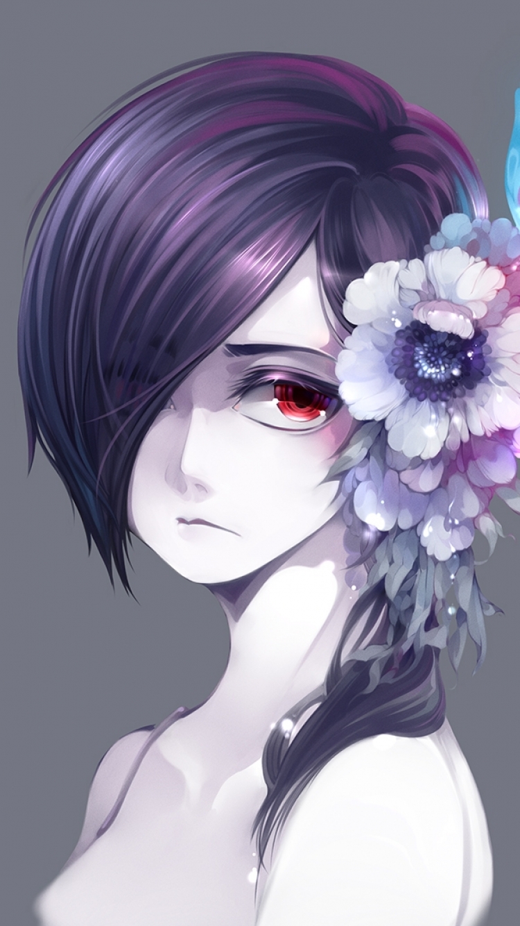 Handy-Wallpaper Animes, Tokyo Ghoul, Touka Kirishima kostenlos herunterladen.