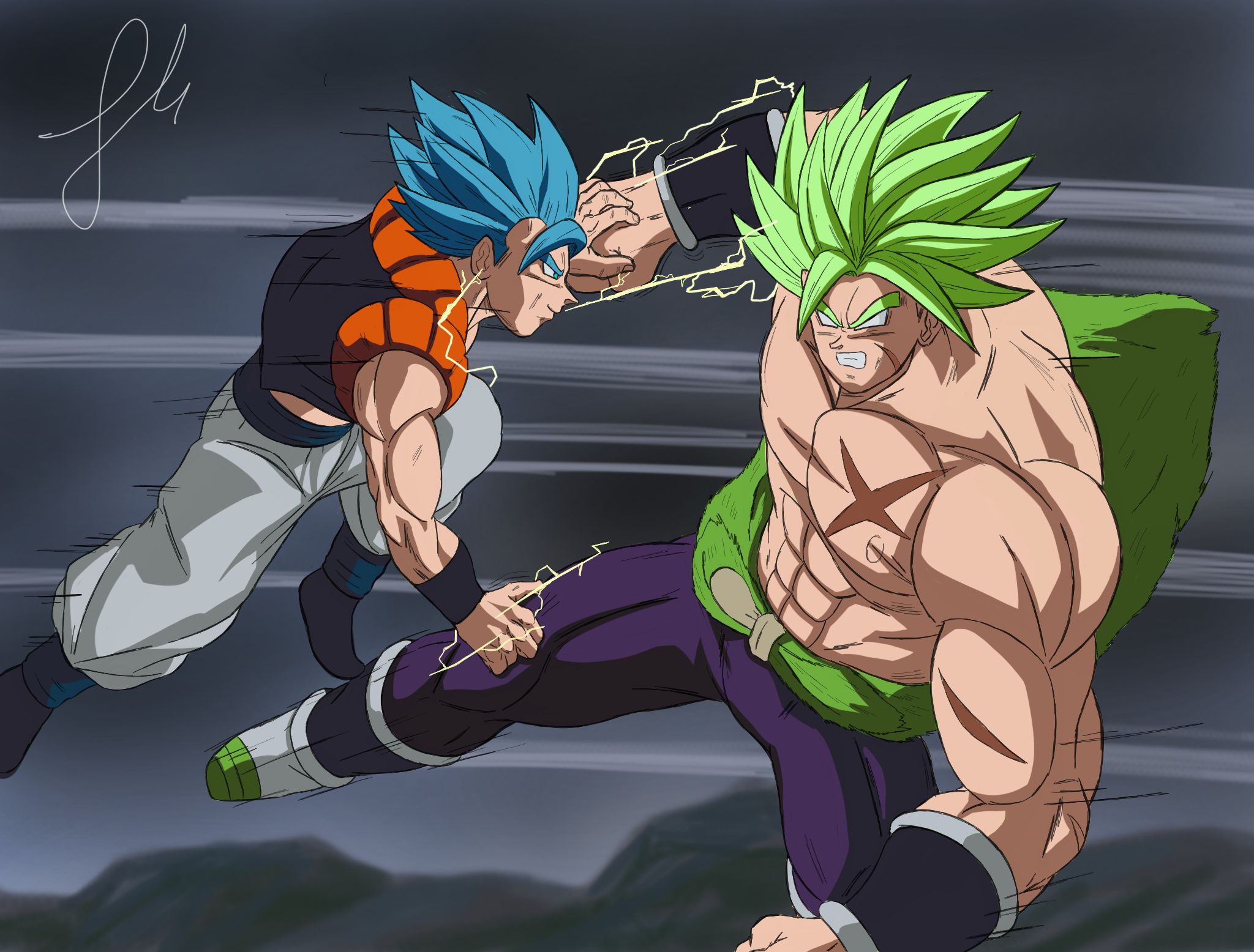 Free download wallpaper Anime, Gogeta (Dragon Ball), Broly (Dragon Ball), Dragon Ball Super: Broly on your PC desktop