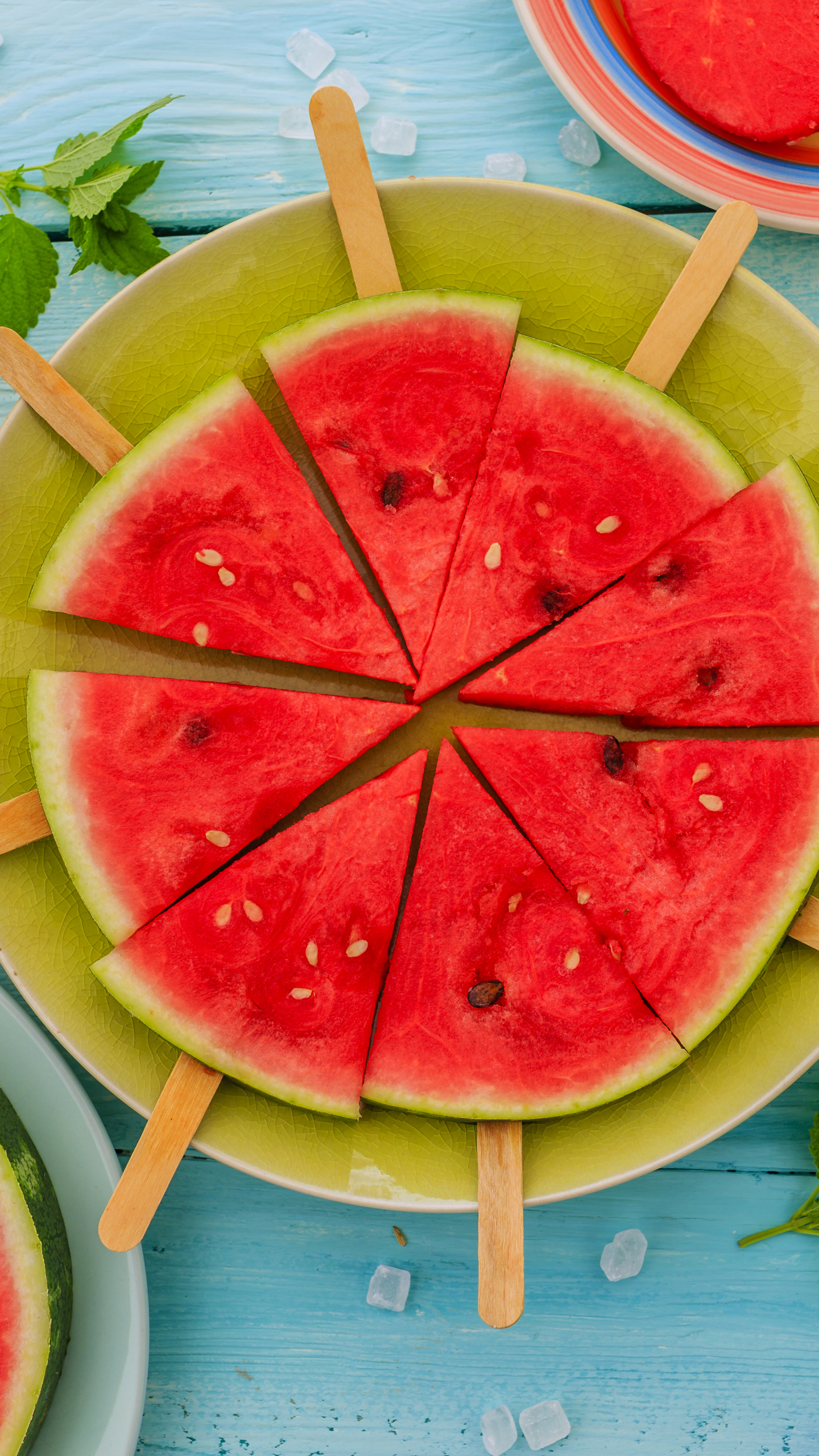 Handy-Wallpaper Obst, Sommer, Frucht, Wassermelone, Eiscreme, Nahrungsmittel, Früchte kostenlos herunterladen.