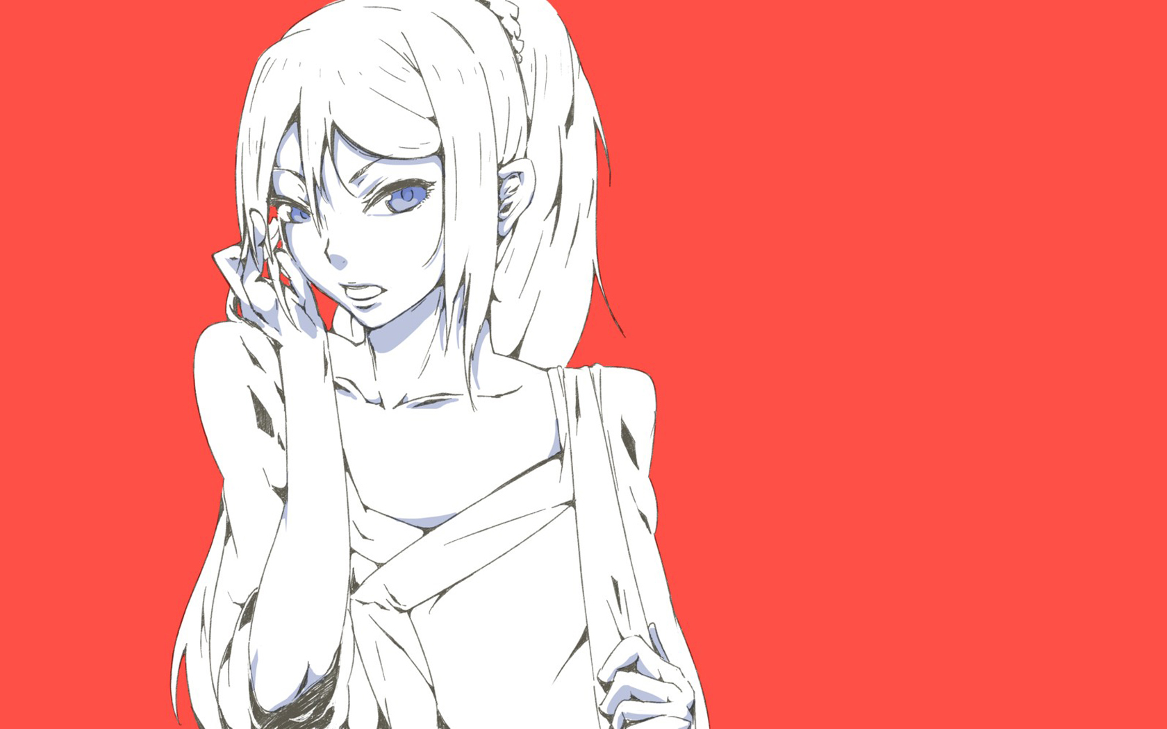 Free download wallpaper Anime, Sketch, Monogatari (Series), Hitagi Senjōgahara on your PC desktop