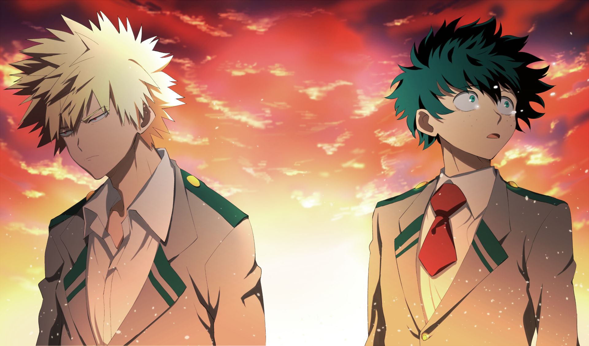 Laden Sie das Animes, Izuku Midoriya, Katsuki Bakugou, Boku No Hero Academia-Bild kostenlos auf Ihren PC-Desktop herunter