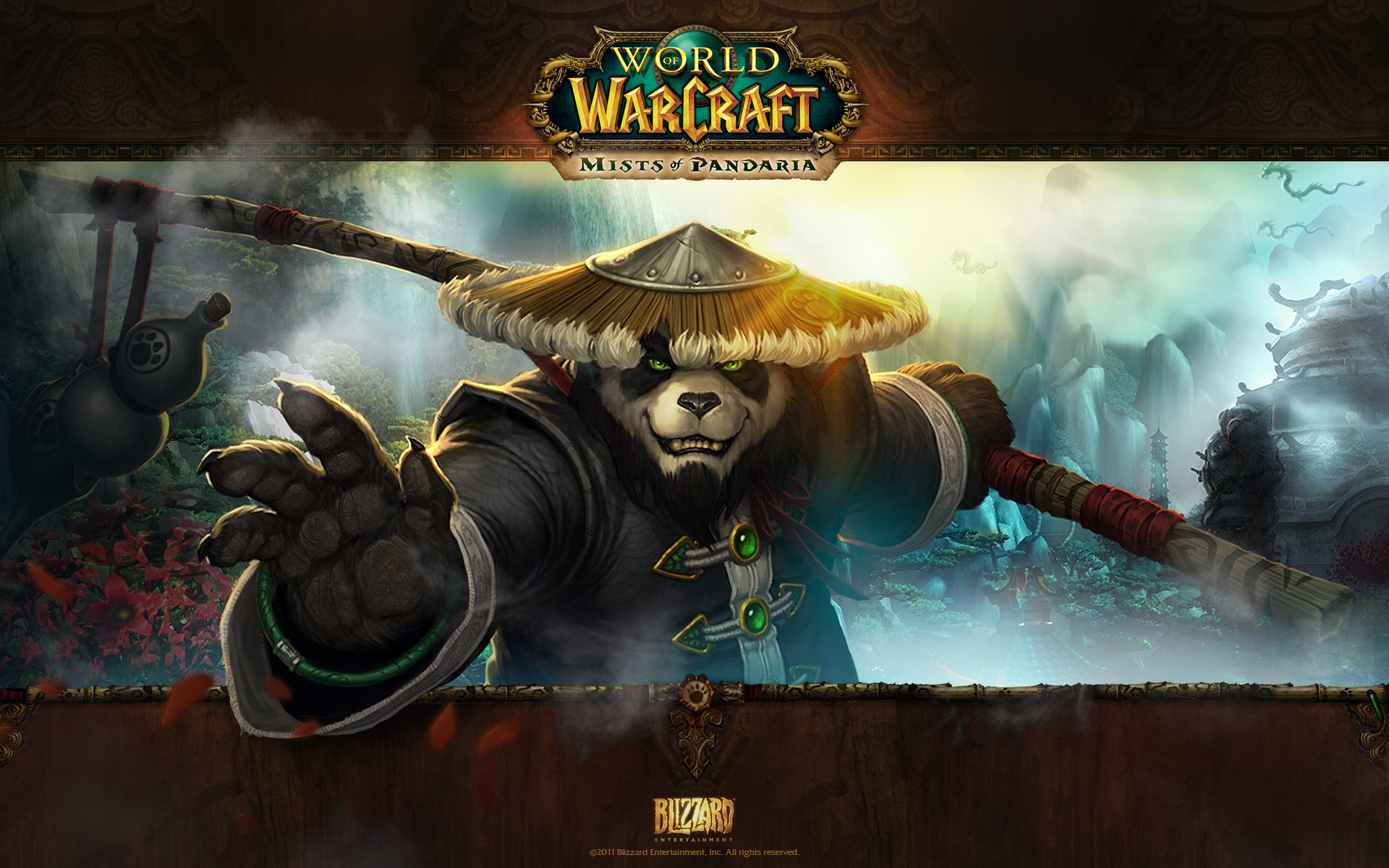 Популярні заставки і фони World Of Warcraft: Mists Of Pandaria на комп'ютер