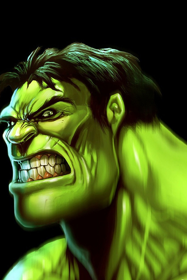 Téléchargez des papiers peints mobile Hulk, Visage, Bande Dessinées, Super Héros gratuitement.