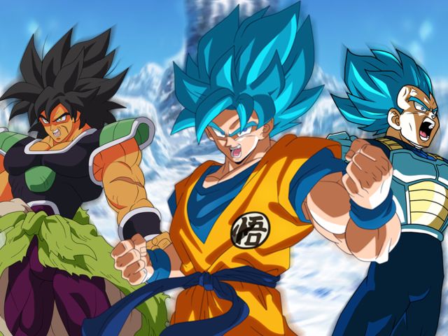 Laden Sie das Animes, Son Goku, Vegeta (Dragon Ball), Broly (Dragon Ball), Dragon Ball Super, Dragonball Super Broly-Bild kostenlos auf Ihren PC-Desktop herunter