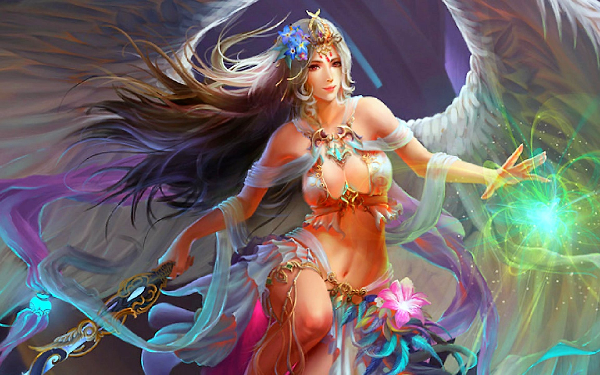 Download mobile wallpaper Fantasy, Angel, Katana, Angel Warrior for free.