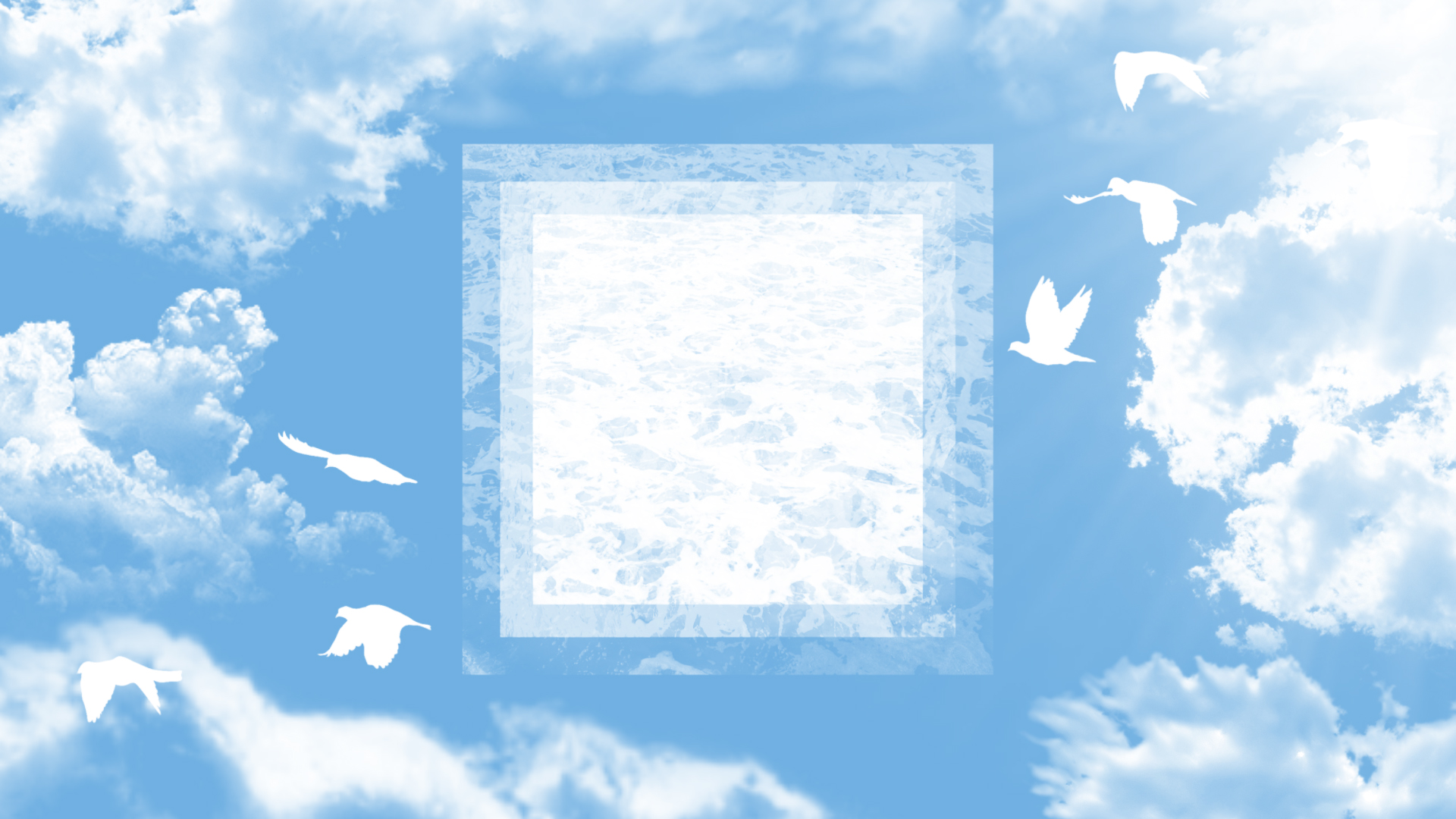 Free download wallpaper Water, Sky, Bird, Artistic, Cloud on your PC desktop