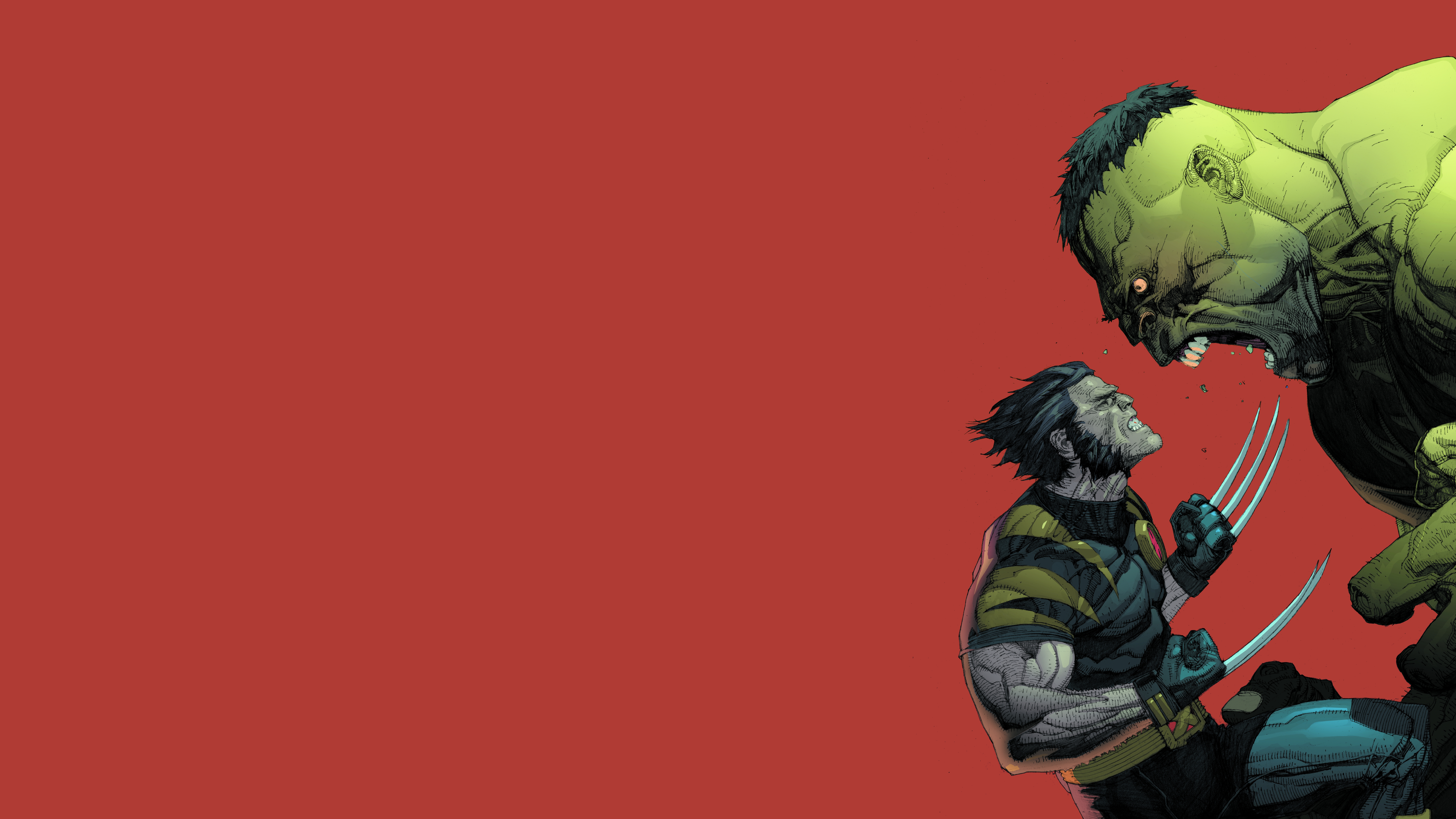 Download mobile wallpaper X Men, Wolverine, Hulk, Comics for free.