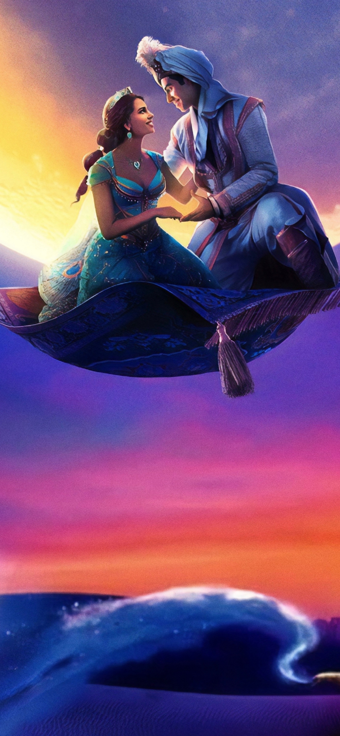 Handy-Wallpaper Will Smith, Filme, Prinzessin Jasmin, Aladdin (2019) kostenlos herunterladen.
