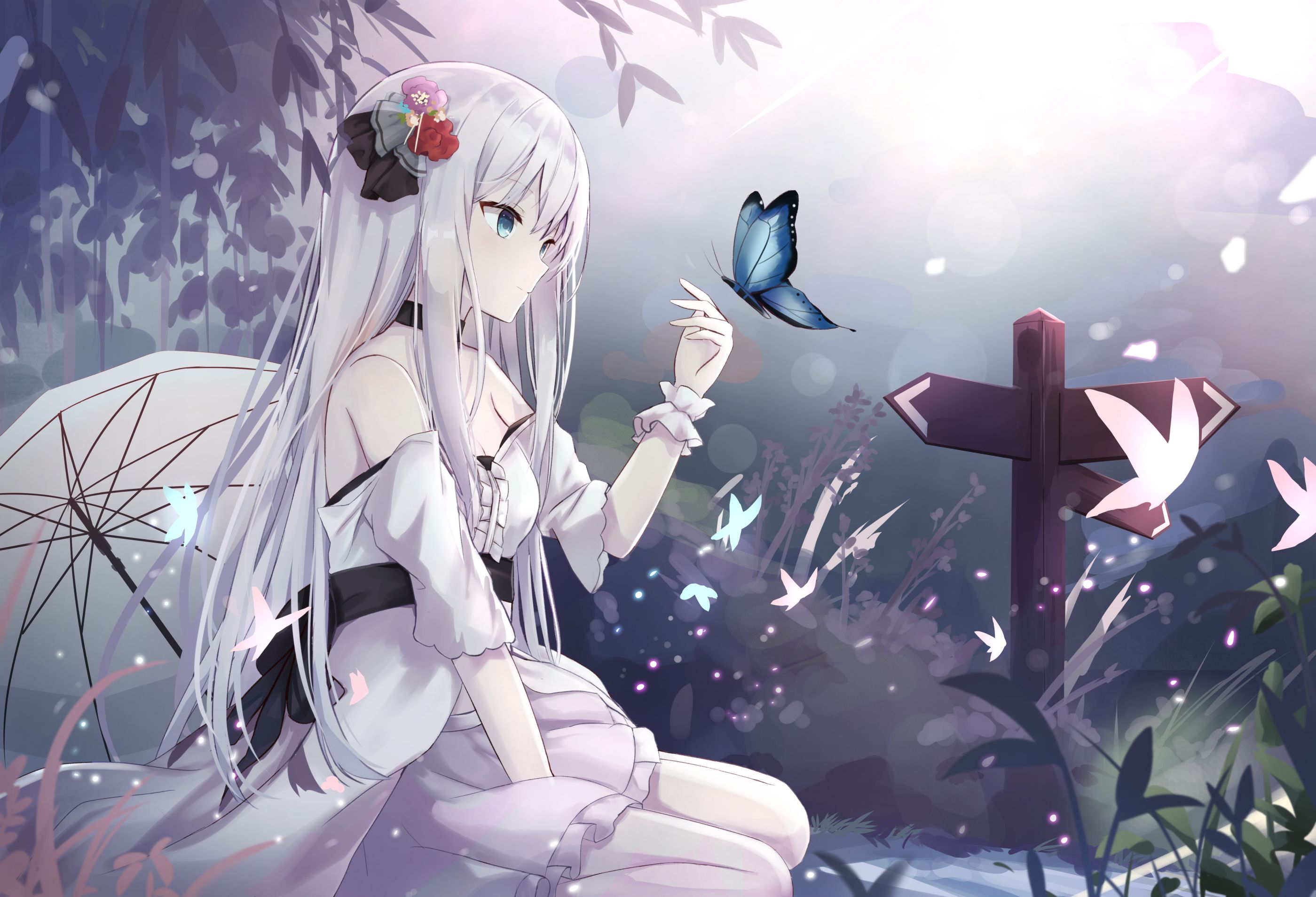 Laden Sie das Schmetterlinge, Original, Animes-Bild kostenlos auf Ihren PC-Desktop herunter
