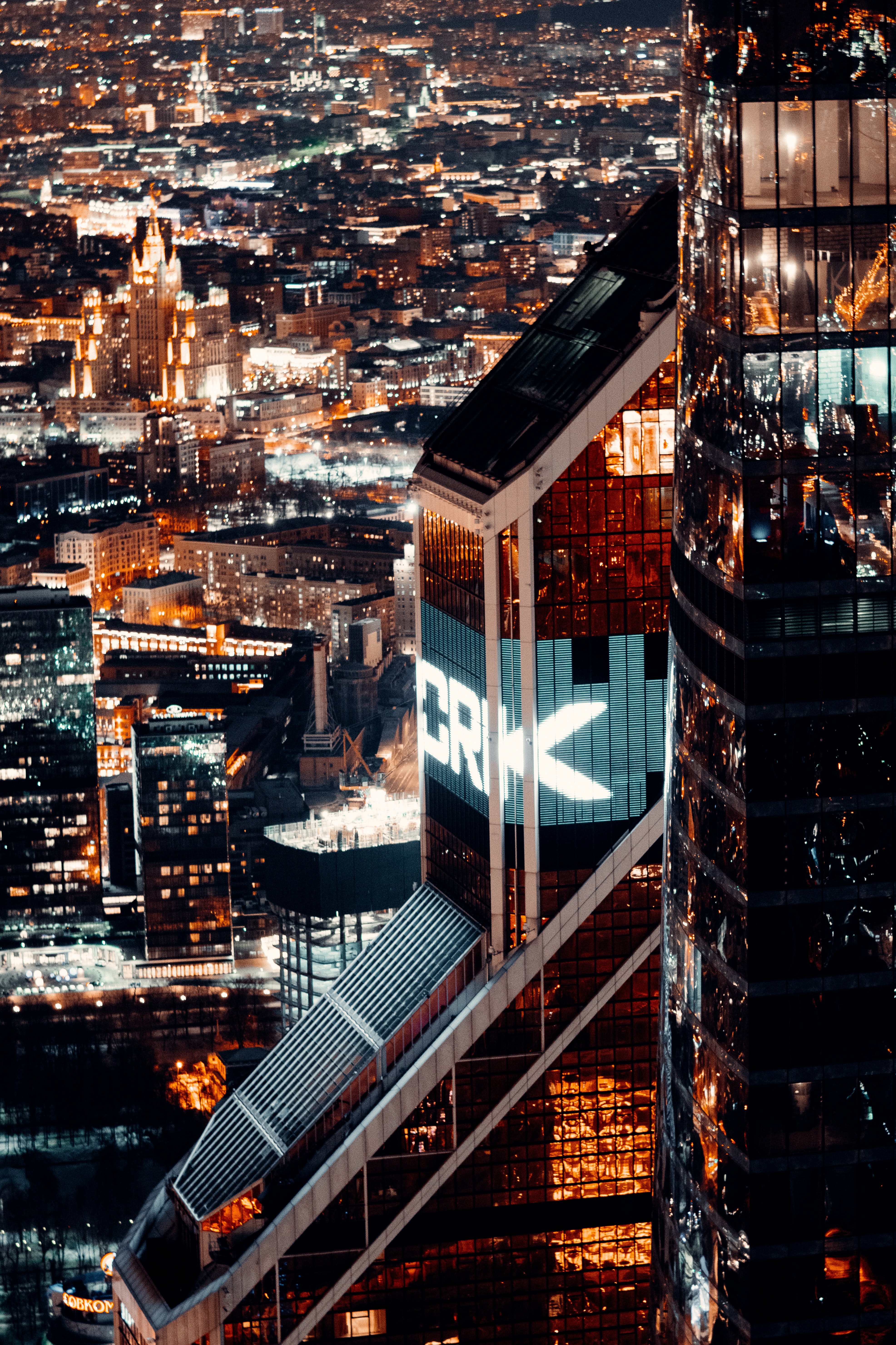 desktop Images megalopolis, cities, architecture, moskow, city, building, view from above, megapolis, russia