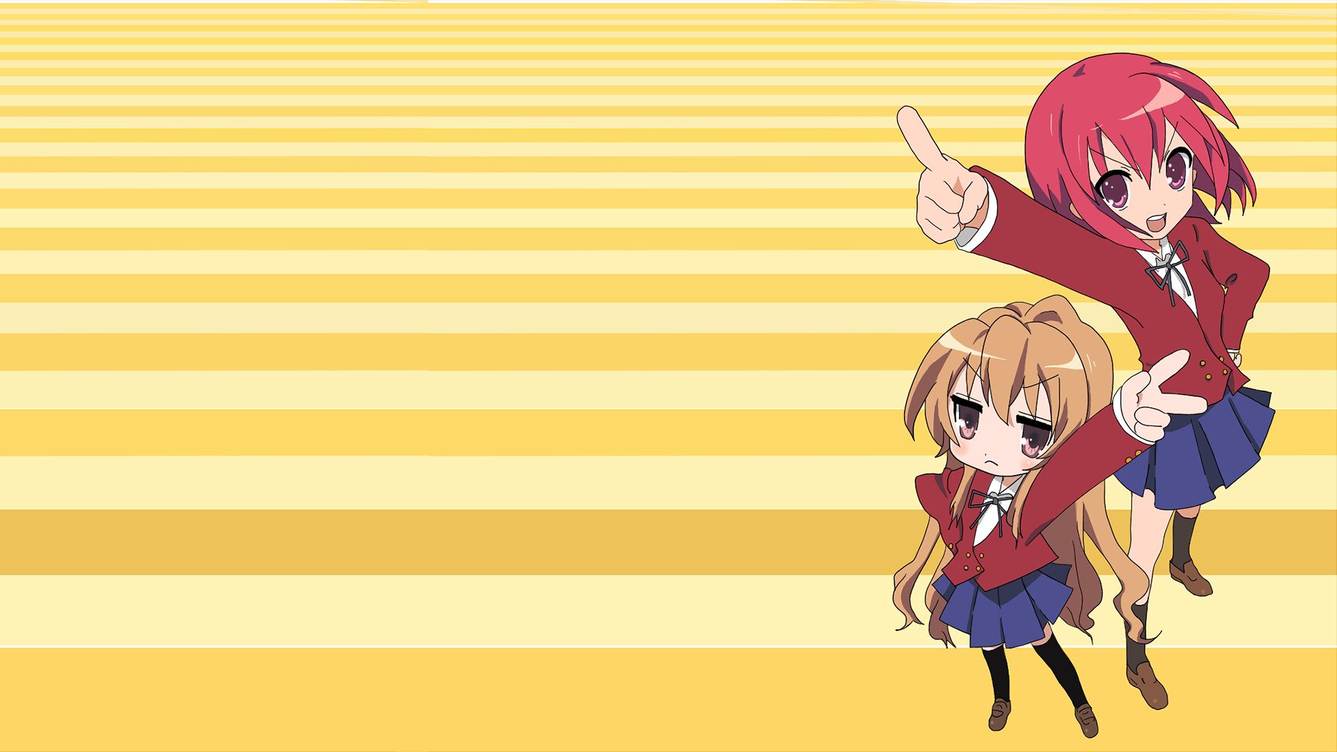 Laden Sie das Animes, Toradora!, Taiga Aisaka, Minori Kushieda-Bild kostenlos auf Ihren PC-Desktop herunter