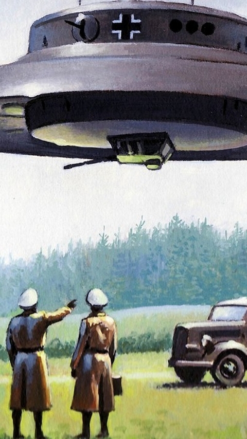 Handy-Wallpaper Science Fiction, Raumschiff, Ufo, Futuristisch, Nazi kostenlos herunterladen.