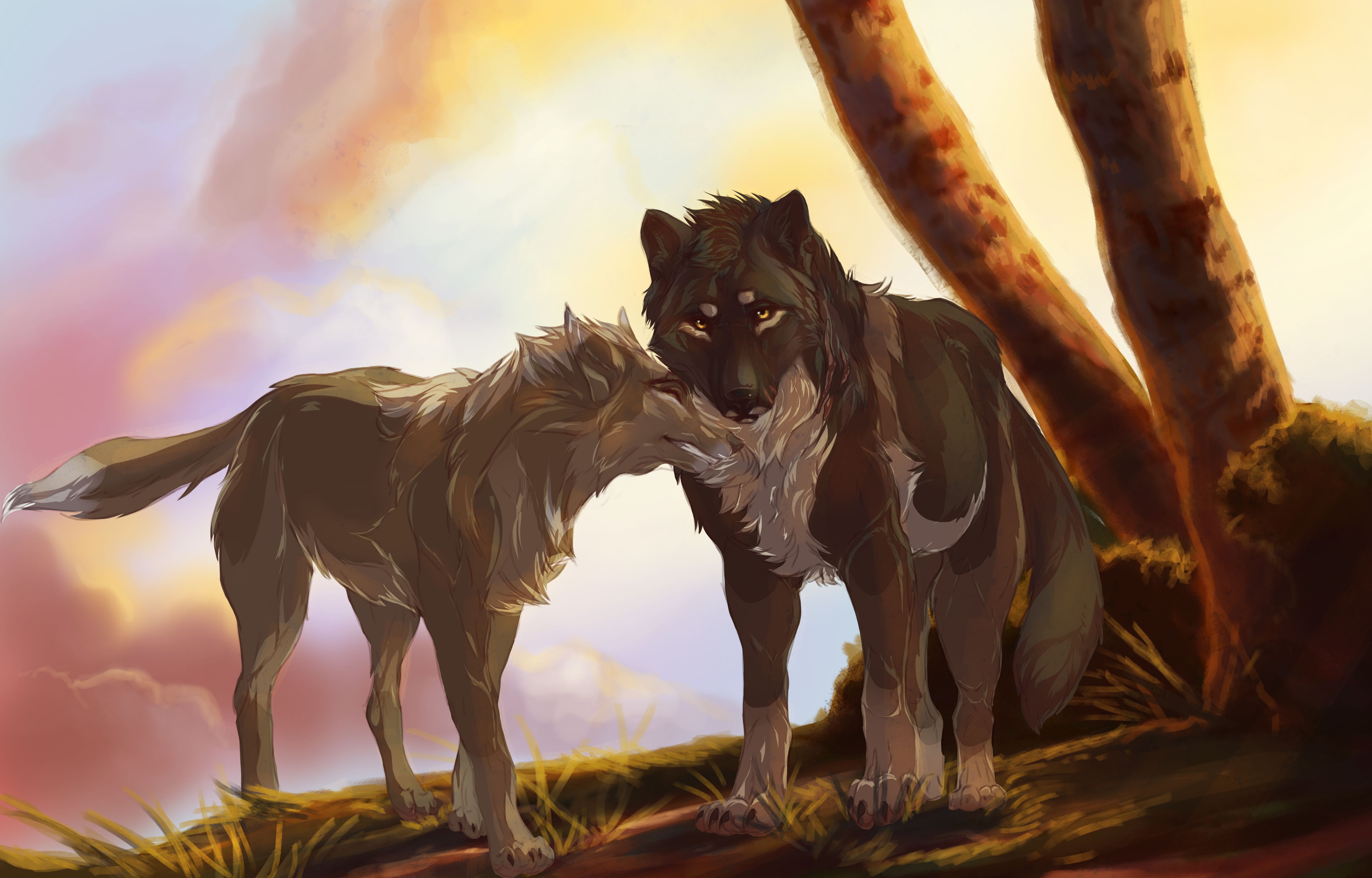 Download mobile wallpaper Fantasy Animals, Wolf, Fantasy for free.