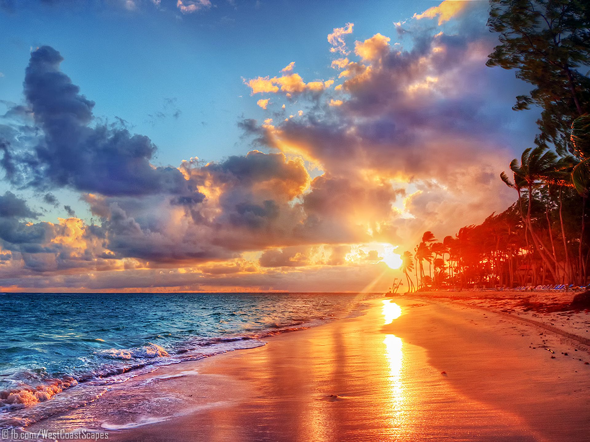 Free download wallpaper Sunset, Sea, Beach, Horizon, Ocean, Tropical, Photography on your PC desktop