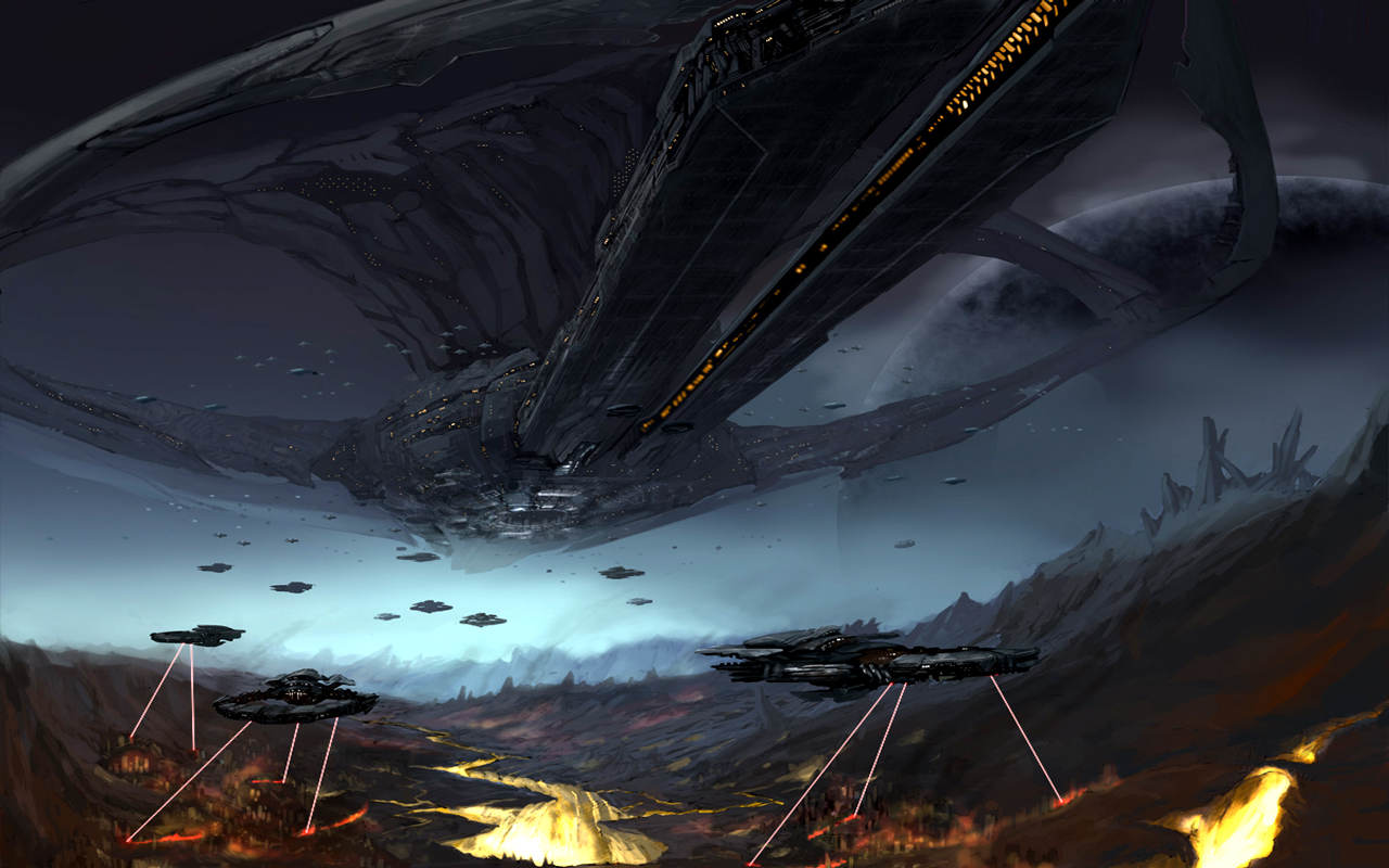 Free download wallpaper Sci Fi, Battle on your PC desktop