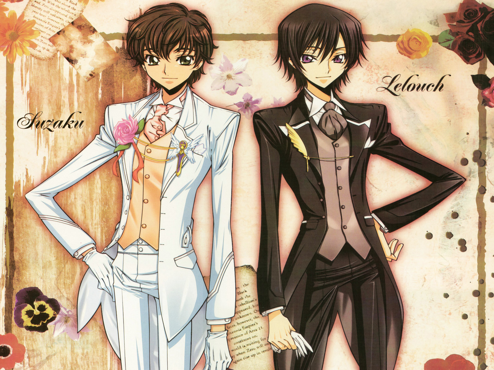 Free download wallpaper Anime, Lelouch Lamperouge, Suzaku Kururugi, Code Geass on your PC desktop