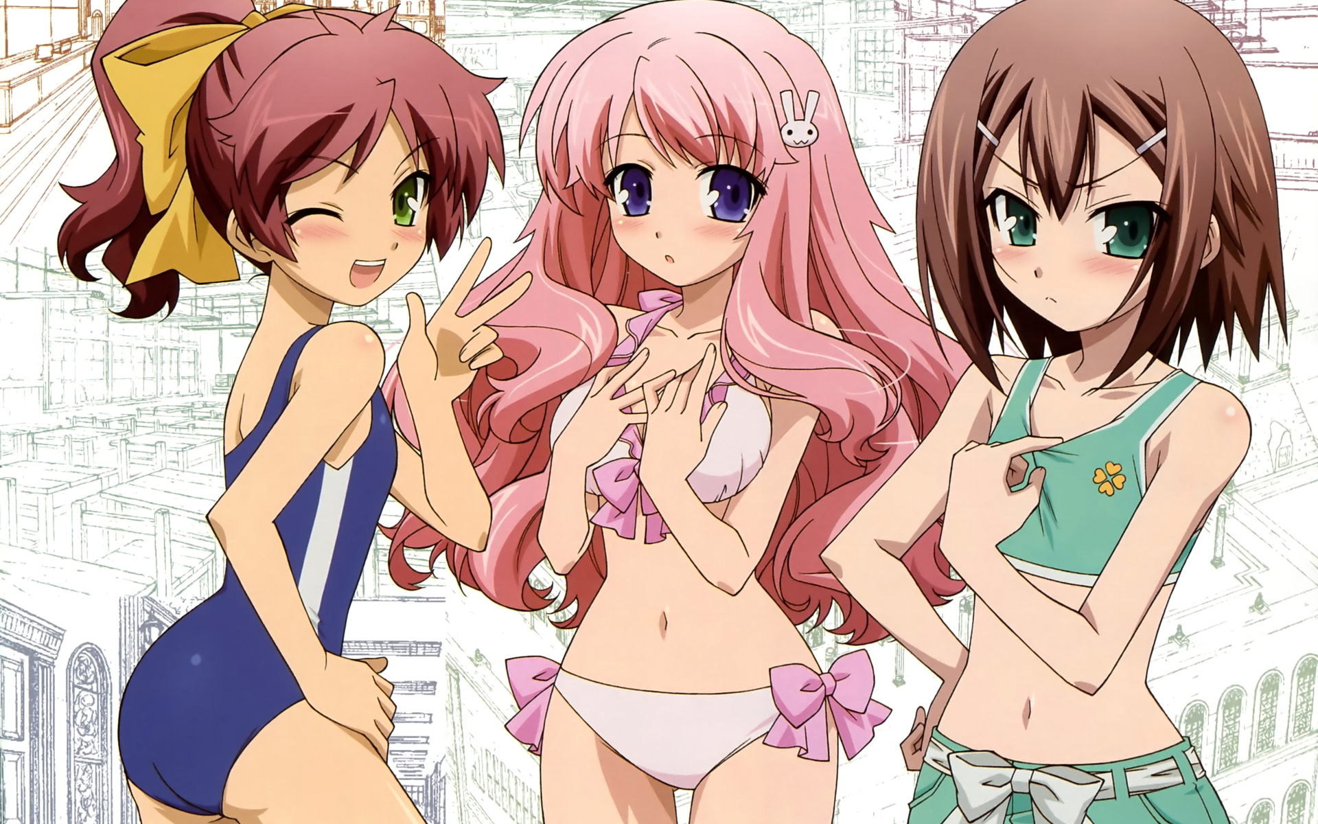 229896 Hintergrundbild herunterladen animes, baka to test to shōkanjū - Bildschirmschoner und Bilder kostenlos