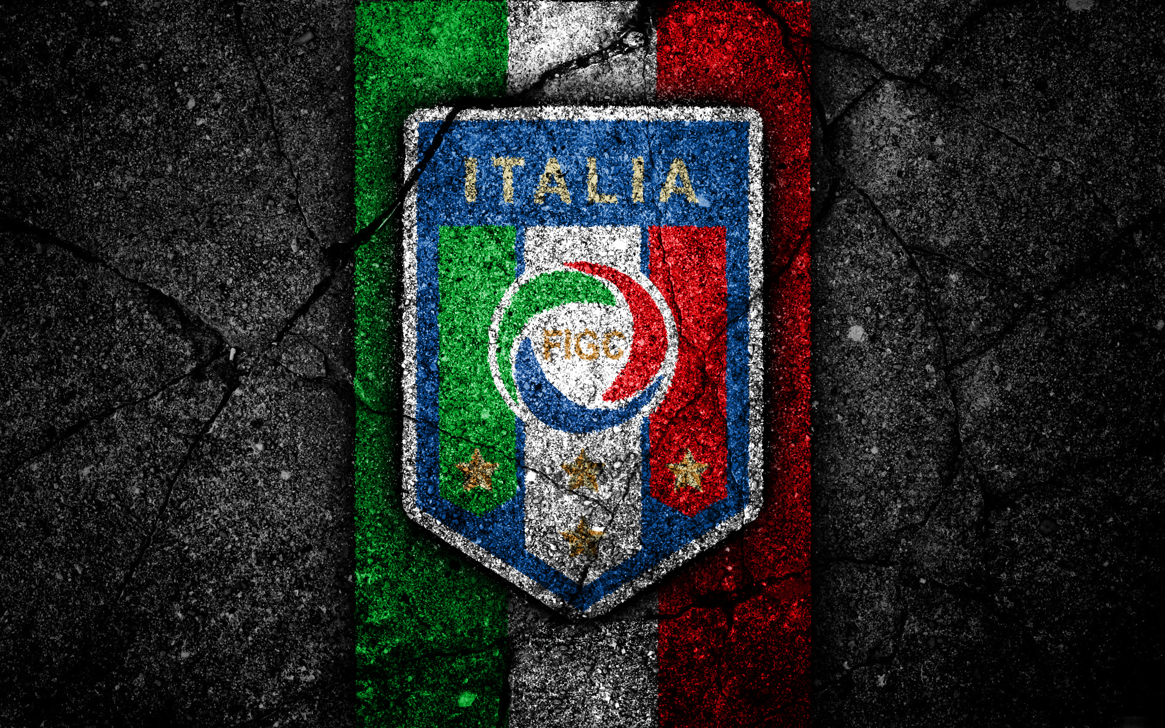451434 Bild herunterladen sport, italienische fußballnationalmannschaft, emblem, italien, logo, fußball - Hintergrundbilder und Bildschirmschoner kostenlos