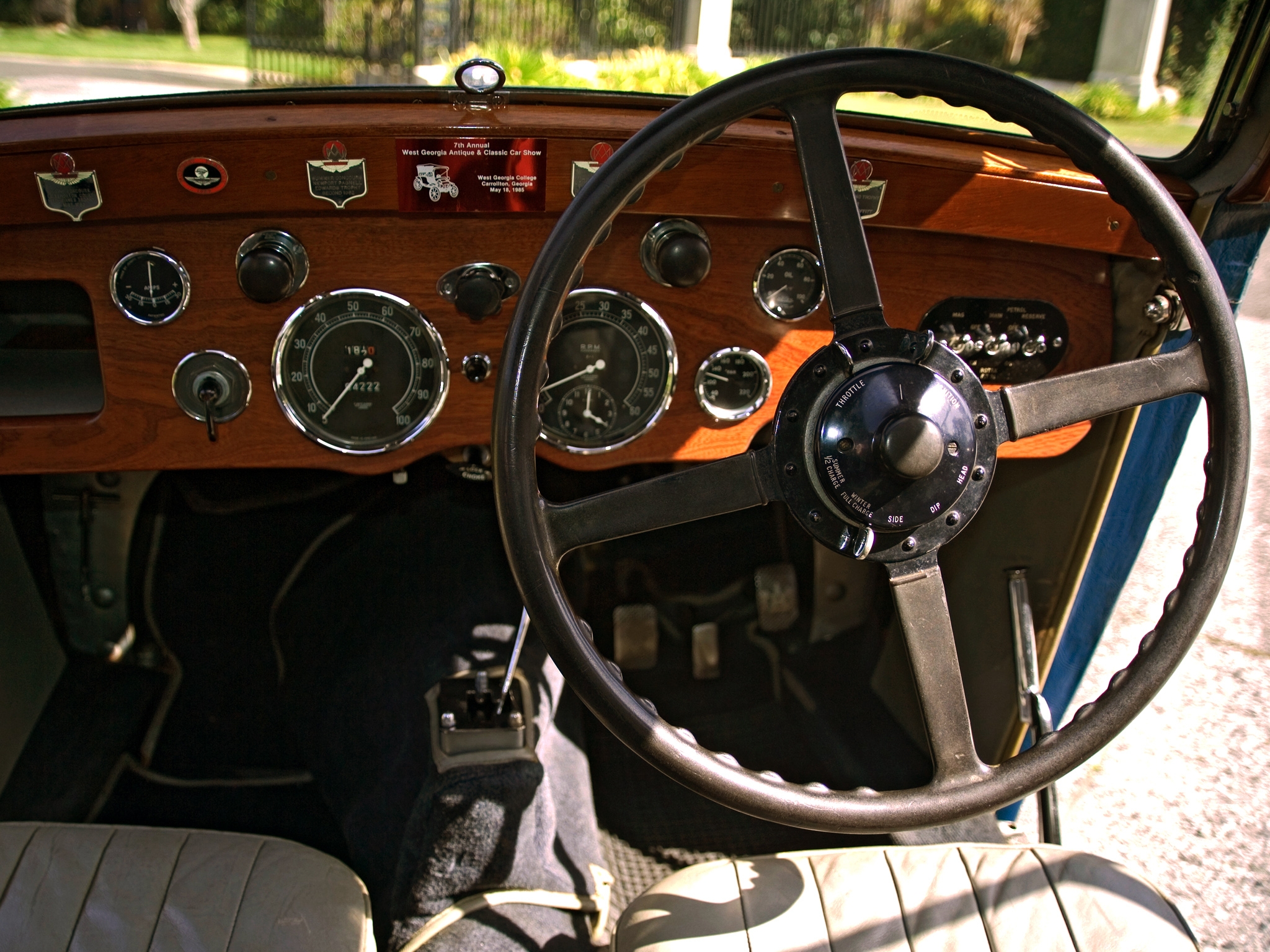 salon, steering wheel, rudder, aston martin, cars, speedometer, mkii, 1934