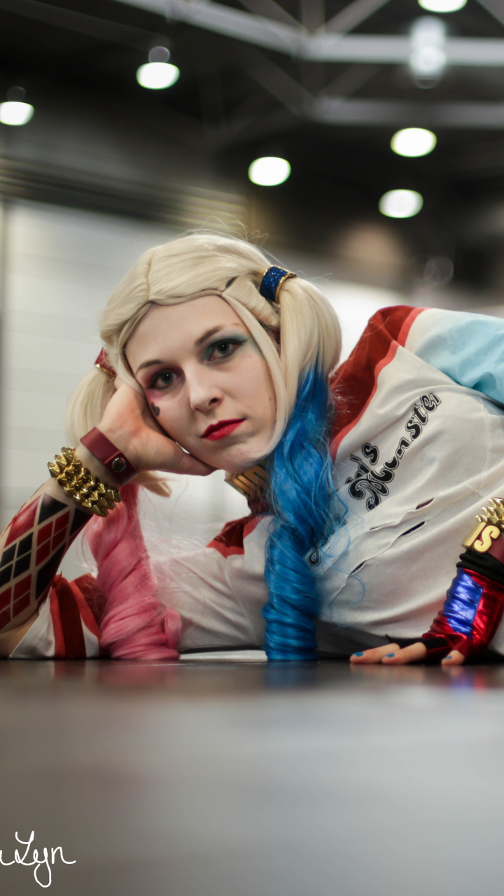 Descarga gratuita de fondo de pantalla para móvil de Mujeres, Harley Quinn, Cosplay.