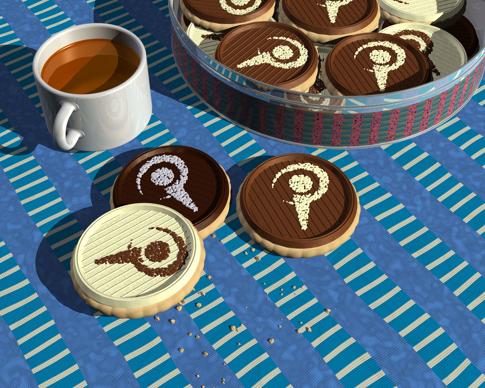 Download mobile wallpaper Food, Coffee, Artistic, Cookie for free.