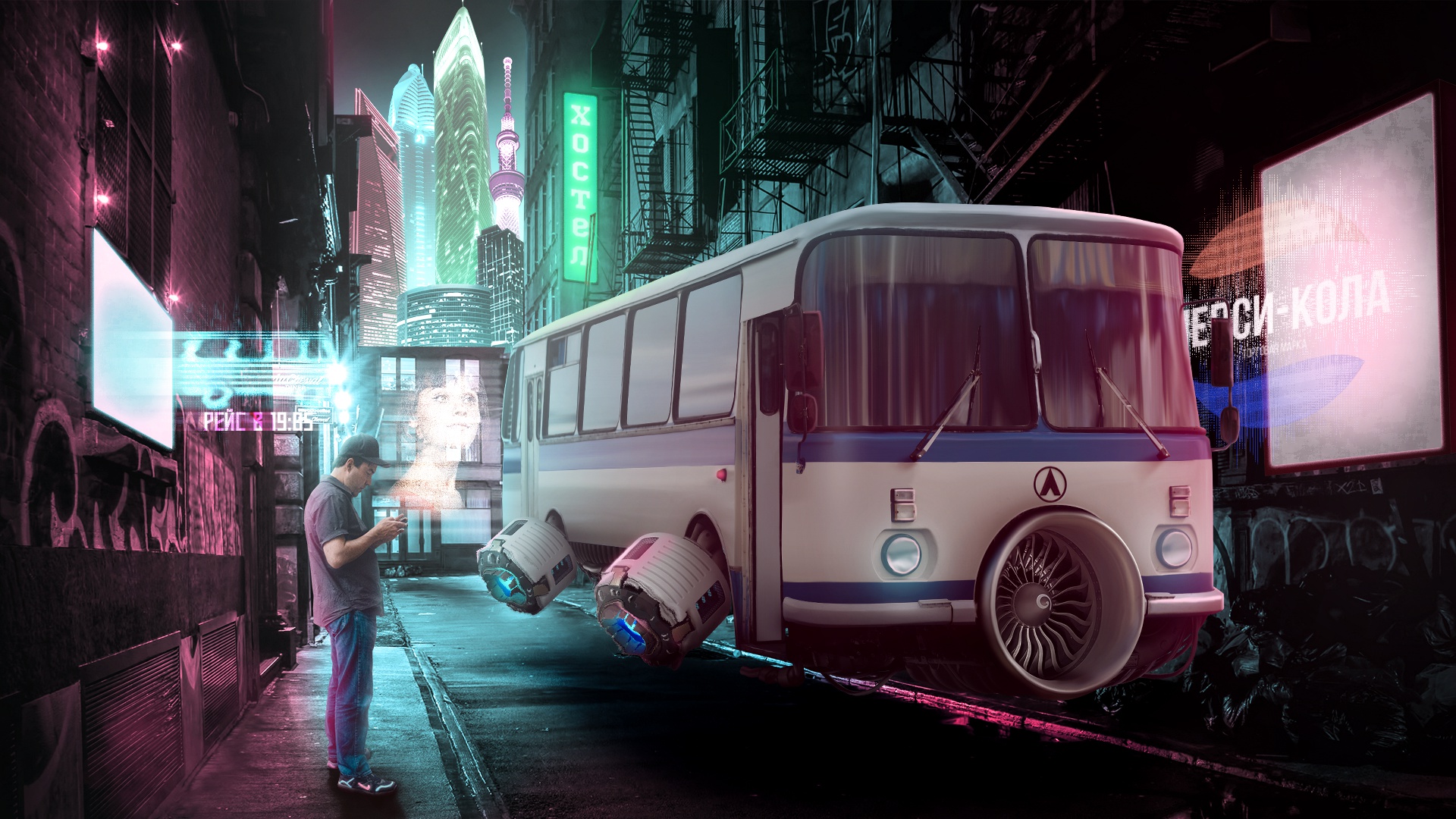 Download mobile wallpaper Sci Fi, Bus, Futuristic, Vehicle for free.