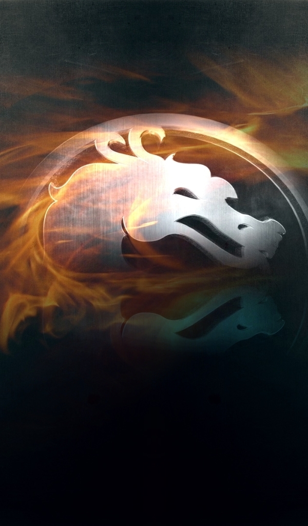 Handy-Wallpaper Mortal Kombat, Drachen, Logo, Computerspiele kostenlos herunterladen.