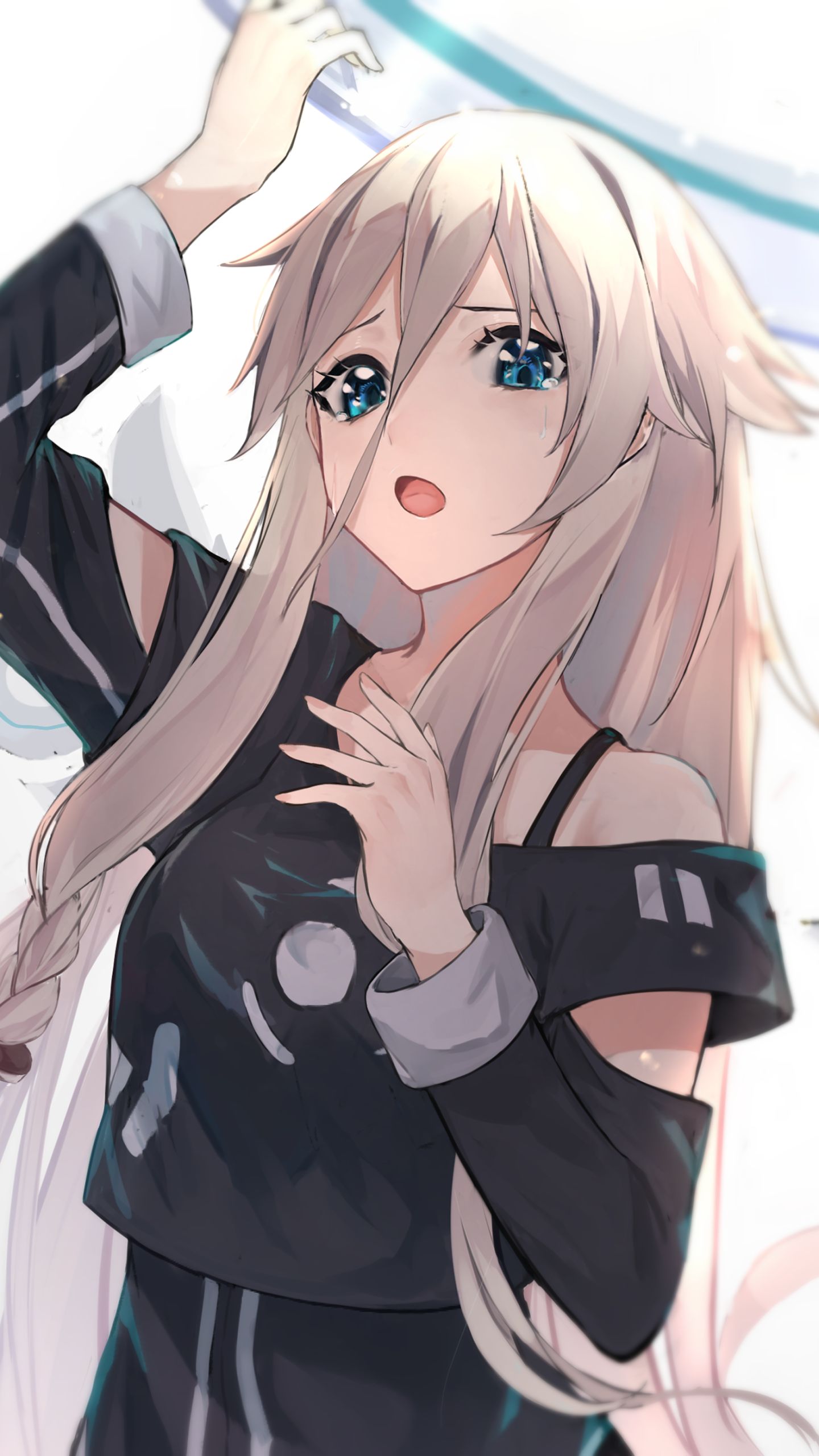 Download mobile wallpaper Anime, Blonde, Vocaloid, Blue Eyes, Long Hair, Ia (Vocaloid) for free.