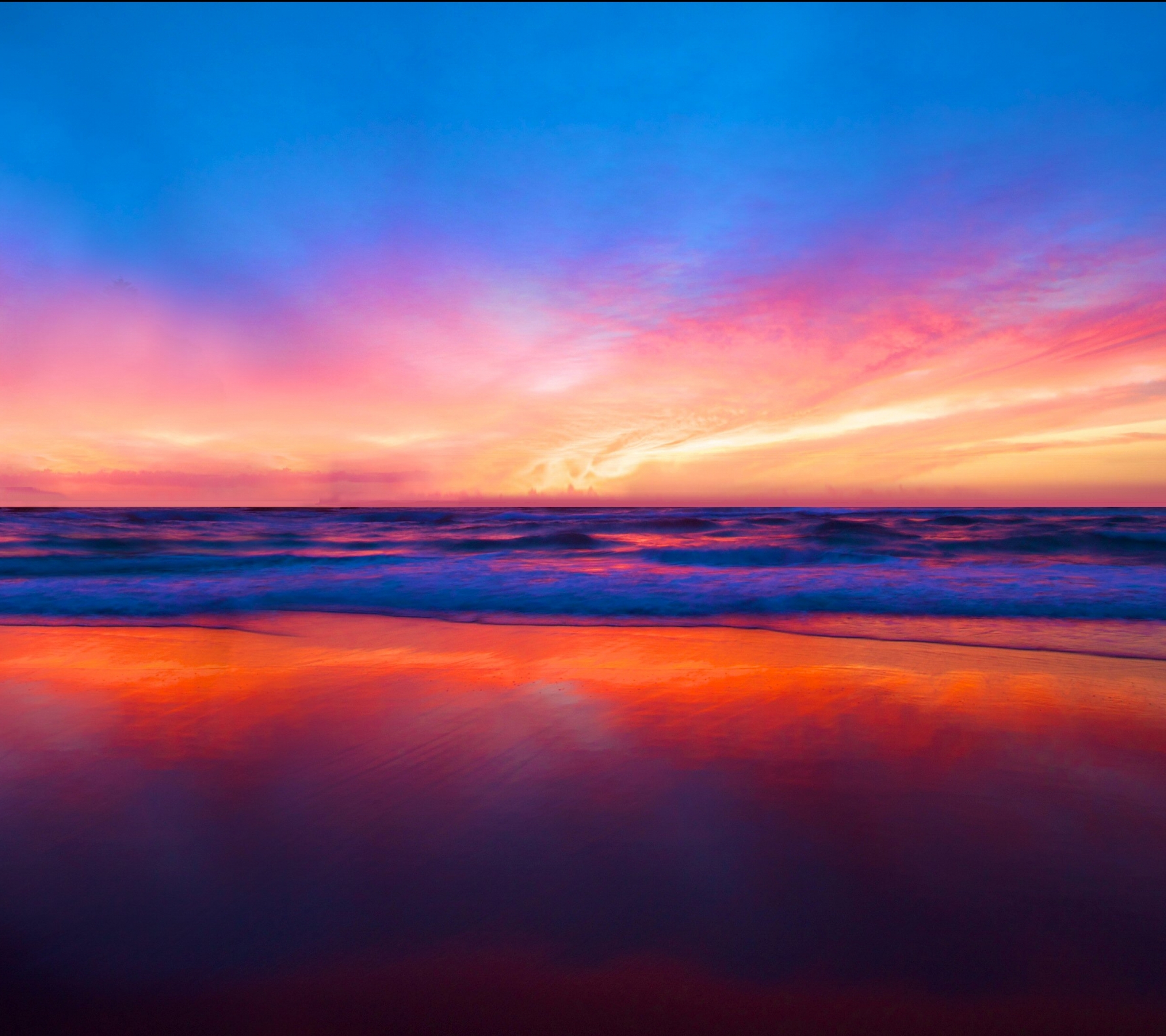 Descarga gratuita de fondo de pantalla para móvil de Playa, Horizonte, Vistoso, Pintoresco, Atardecer, Escénico, Tierra/naturaleza.