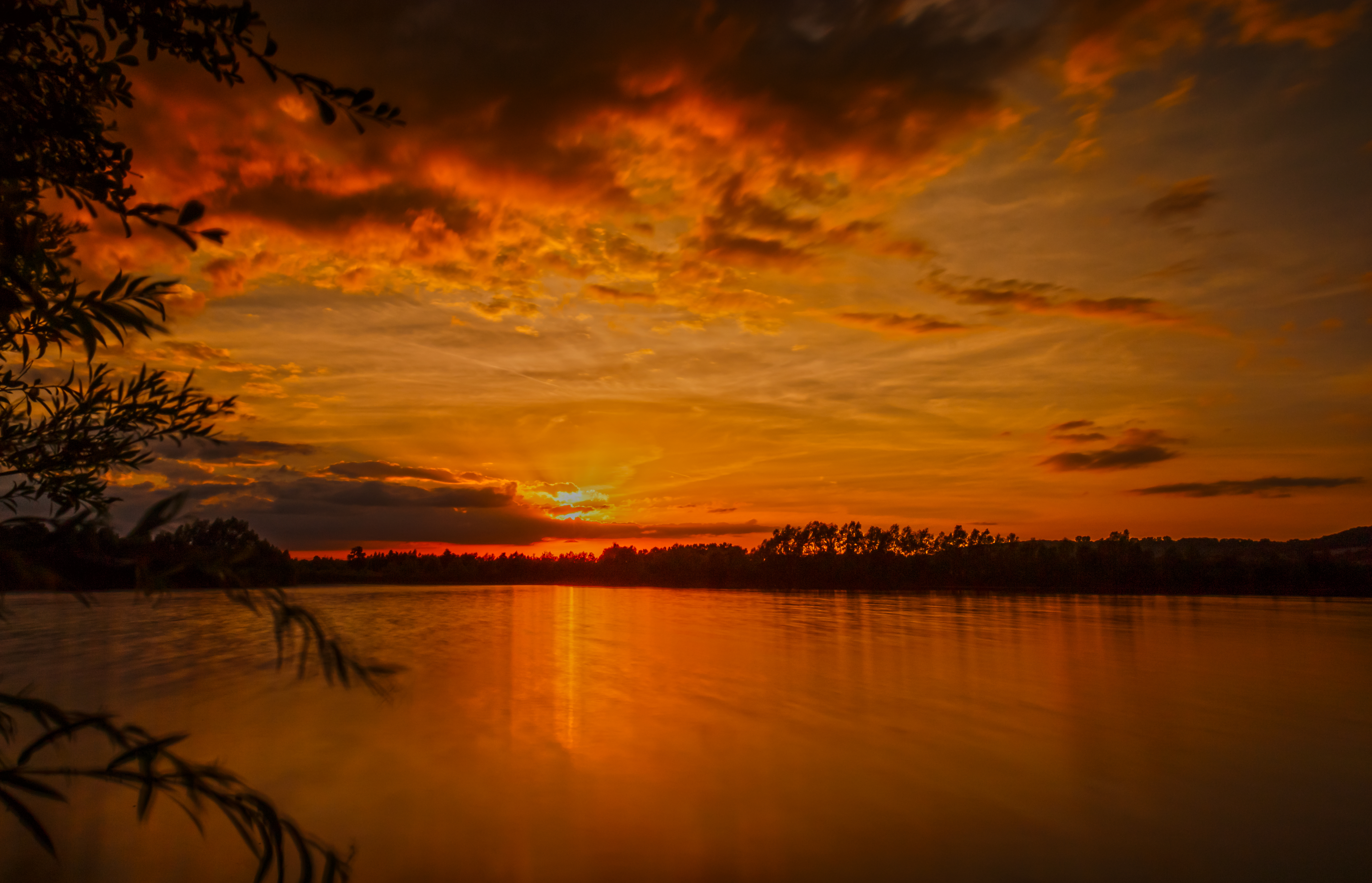 Téléchargez gratuitement l'image Coucher De Soleil, Nature, Rivières, Sky, Horizon sur le bureau de votre PC
