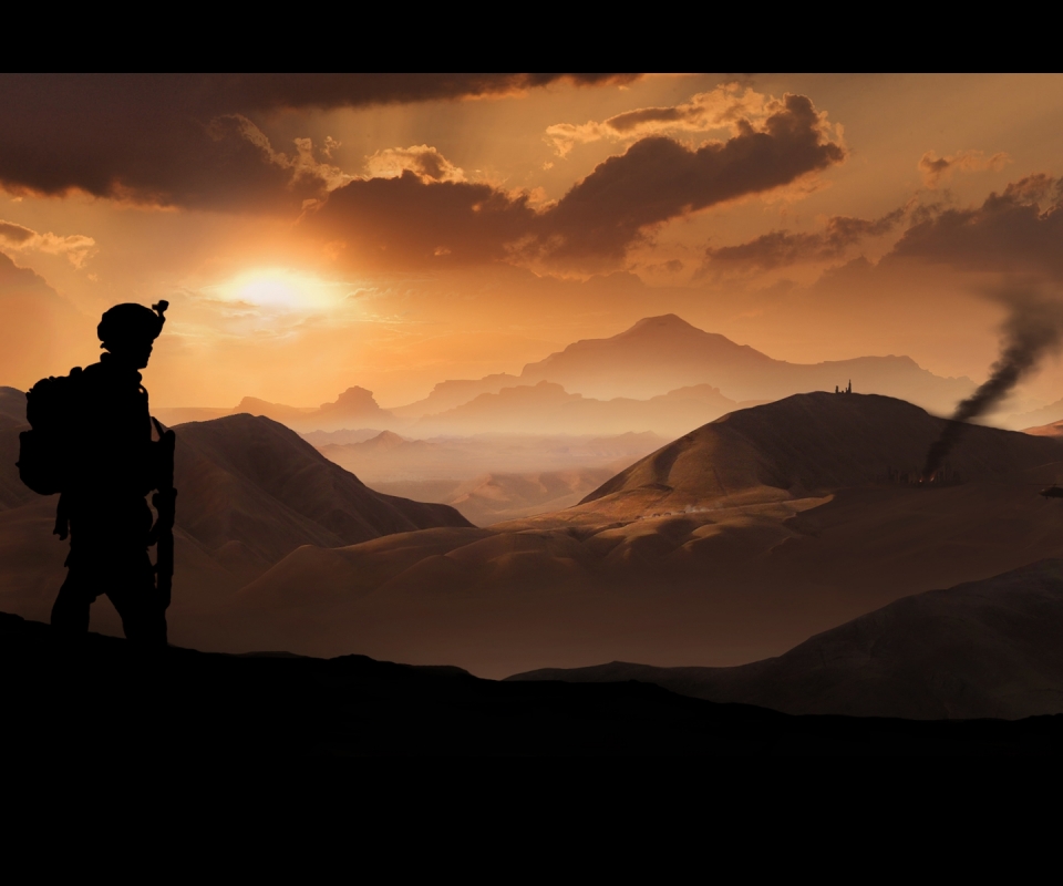 Download mobile wallpaper Landscape, Military, Soldier for free.