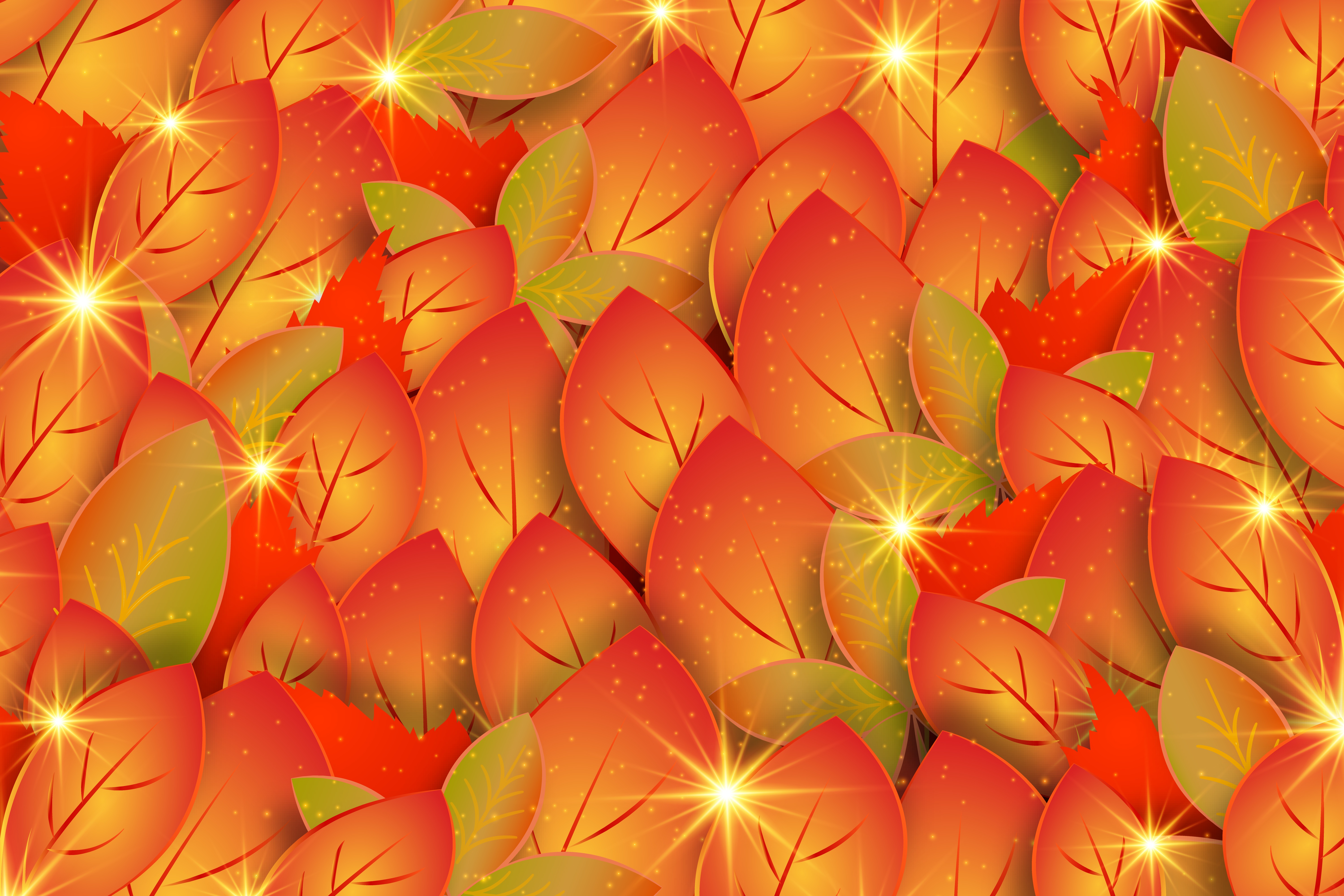 Handy-Wallpaper Patterns, Scheinen, Blätter, Texturen, Brillanz, Textur, Herbst kostenlos herunterladen.