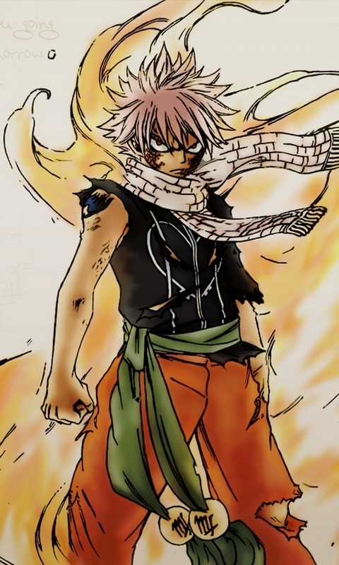 Handy-Wallpaper Animes, Fairy Tail, Natsu Dragneel kostenlos herunterladen.