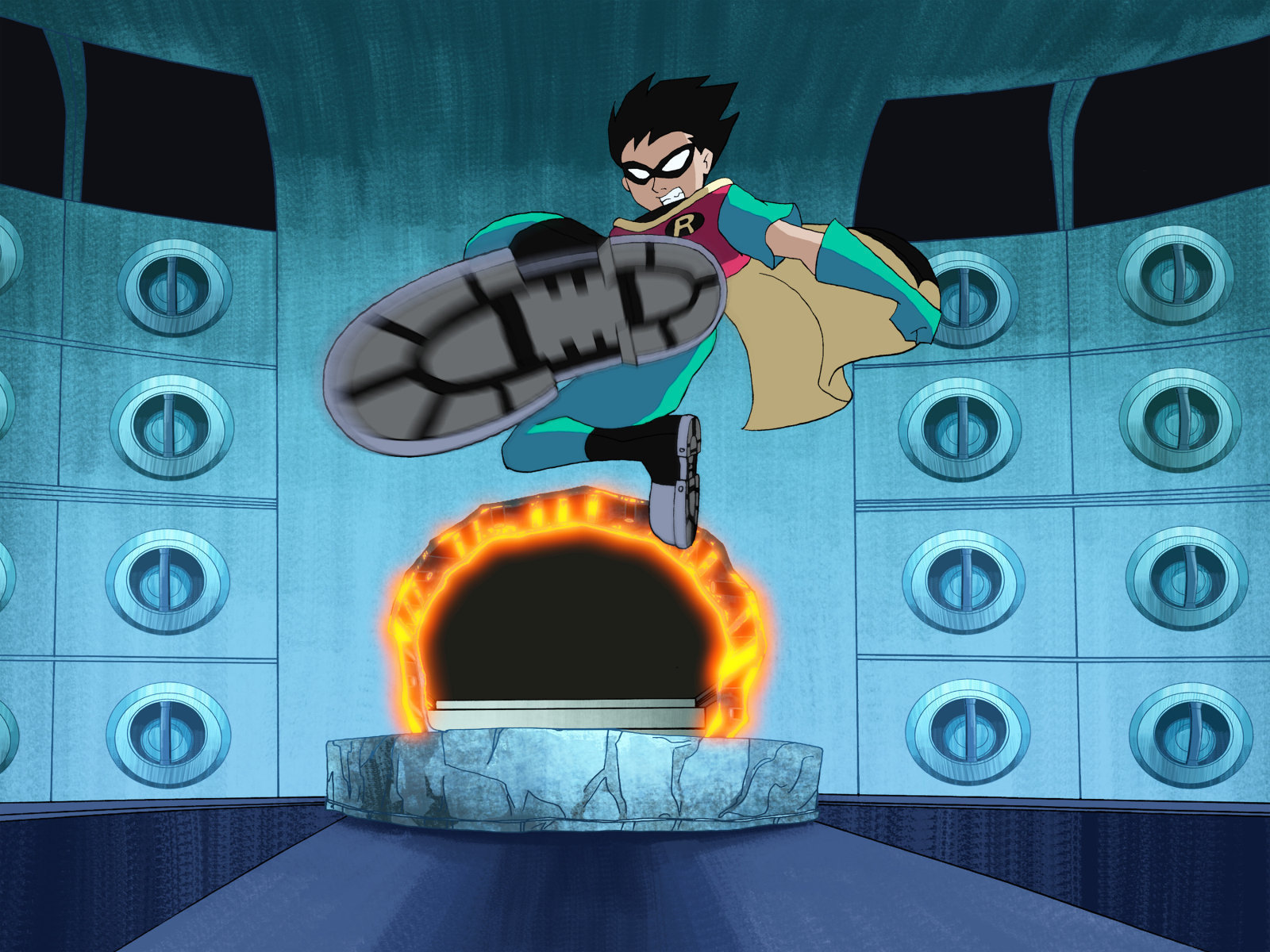 Download mobile wallpaper Teen Titans, Robin (Dc Comics), Dick Grayson, Boots, Tv Show for free.