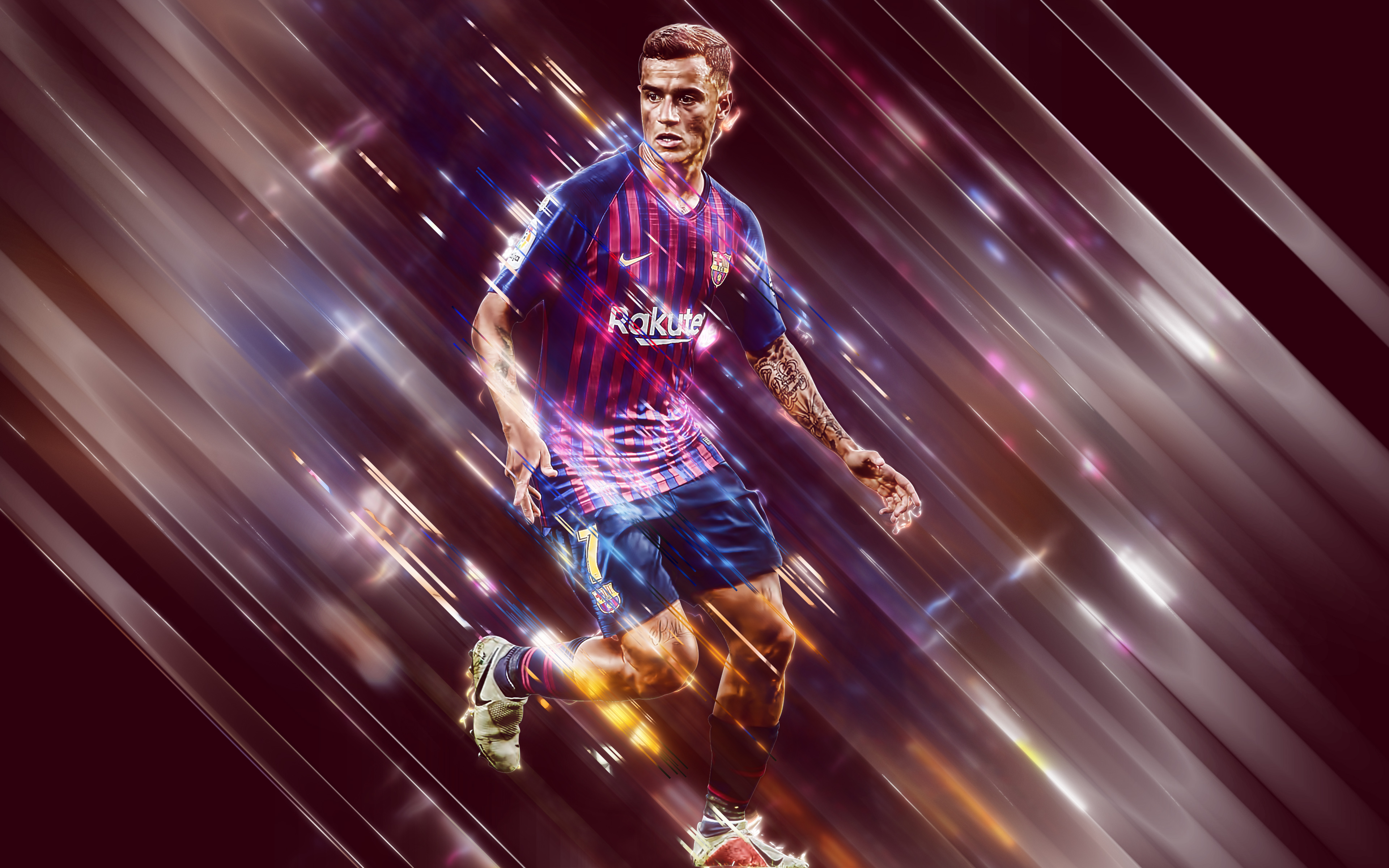 Download mobile wallpaper Sports, Soccer, Fc Barcelona, Brazilian, Philippe Coutinho for free.